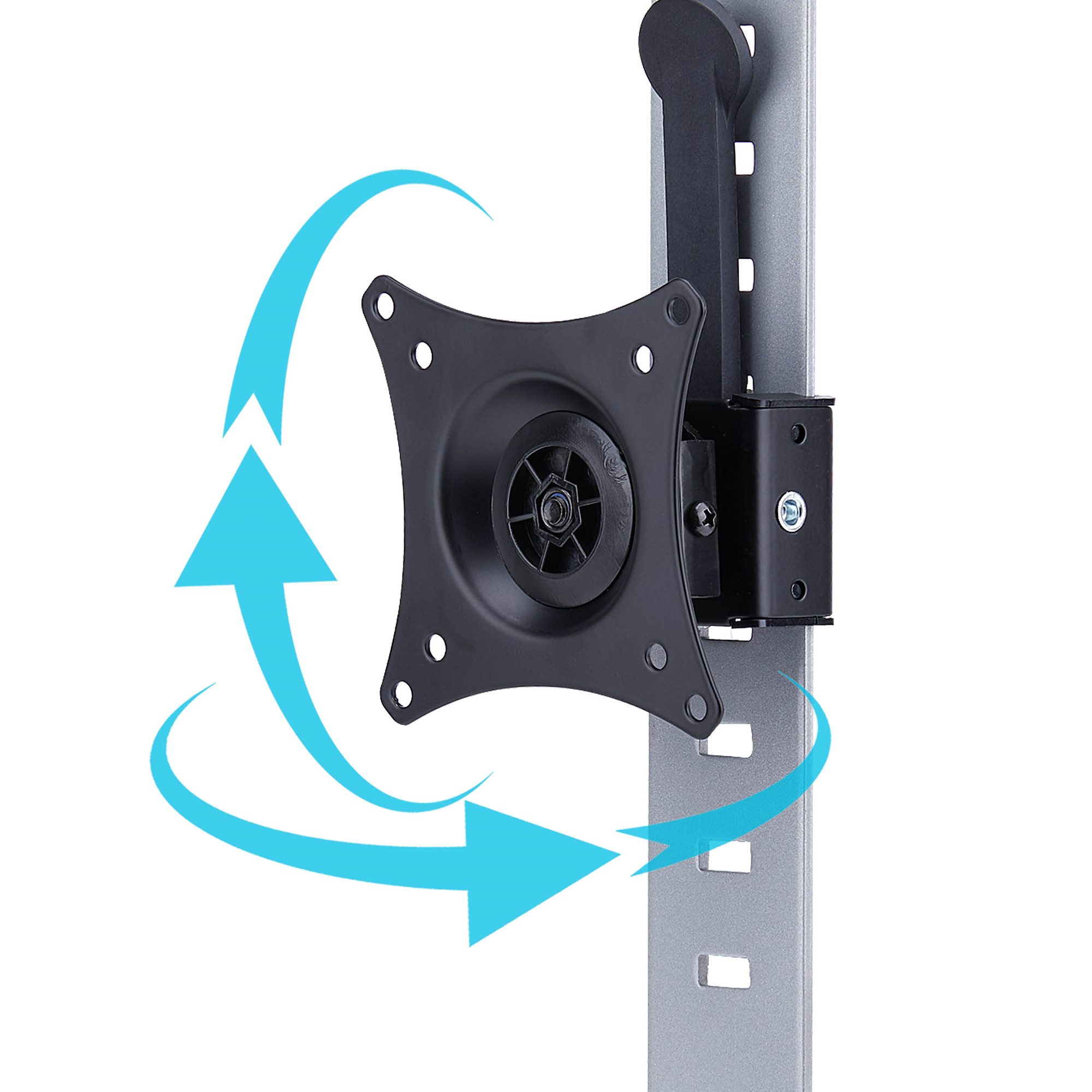 モニターアーム／パーテーションパネル取付式／1画面／最大34インチ