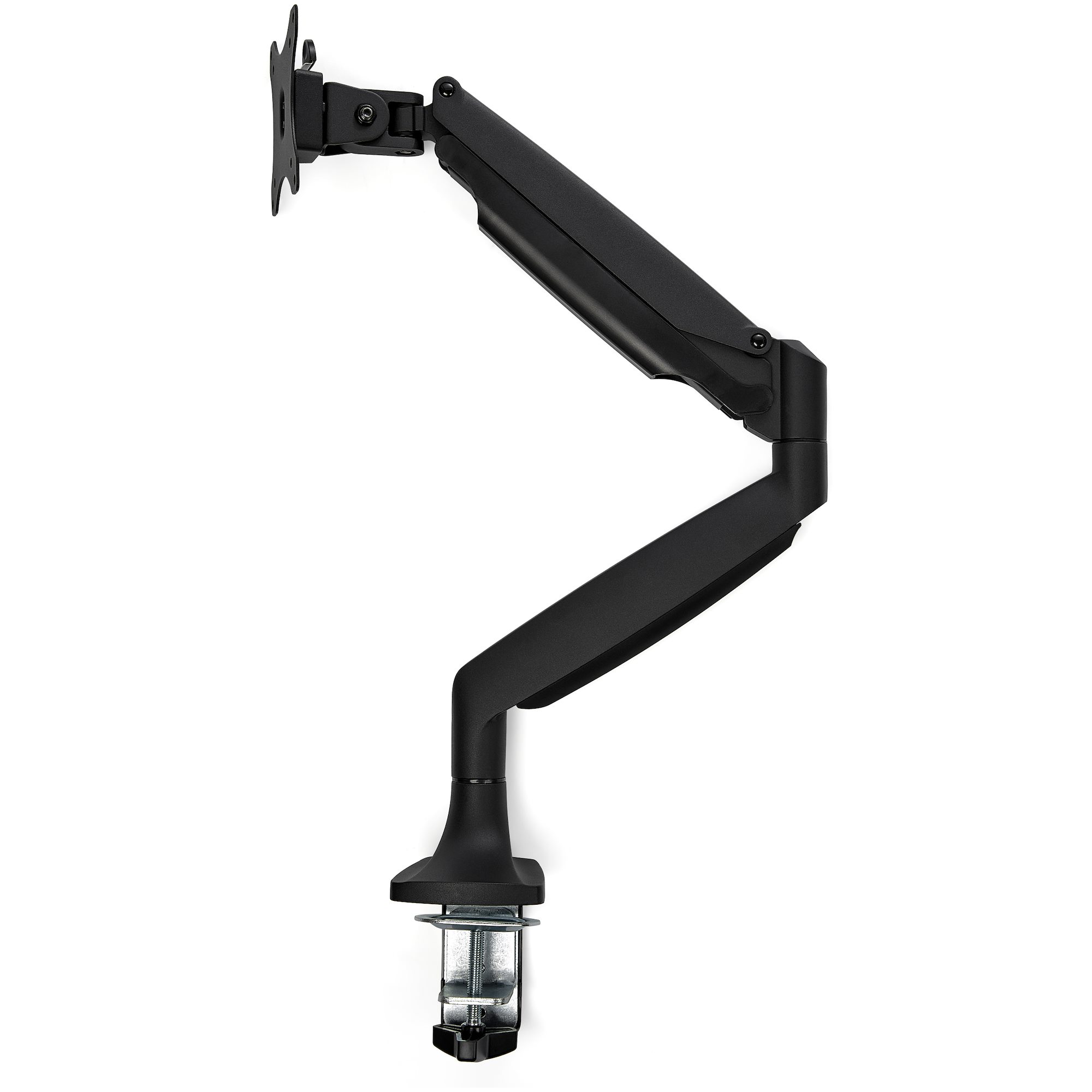 Dual Monitor Mount – Clamp-On Monitor Arm with 2 Adjustable VESA Mounts –  Black – Stand Steady