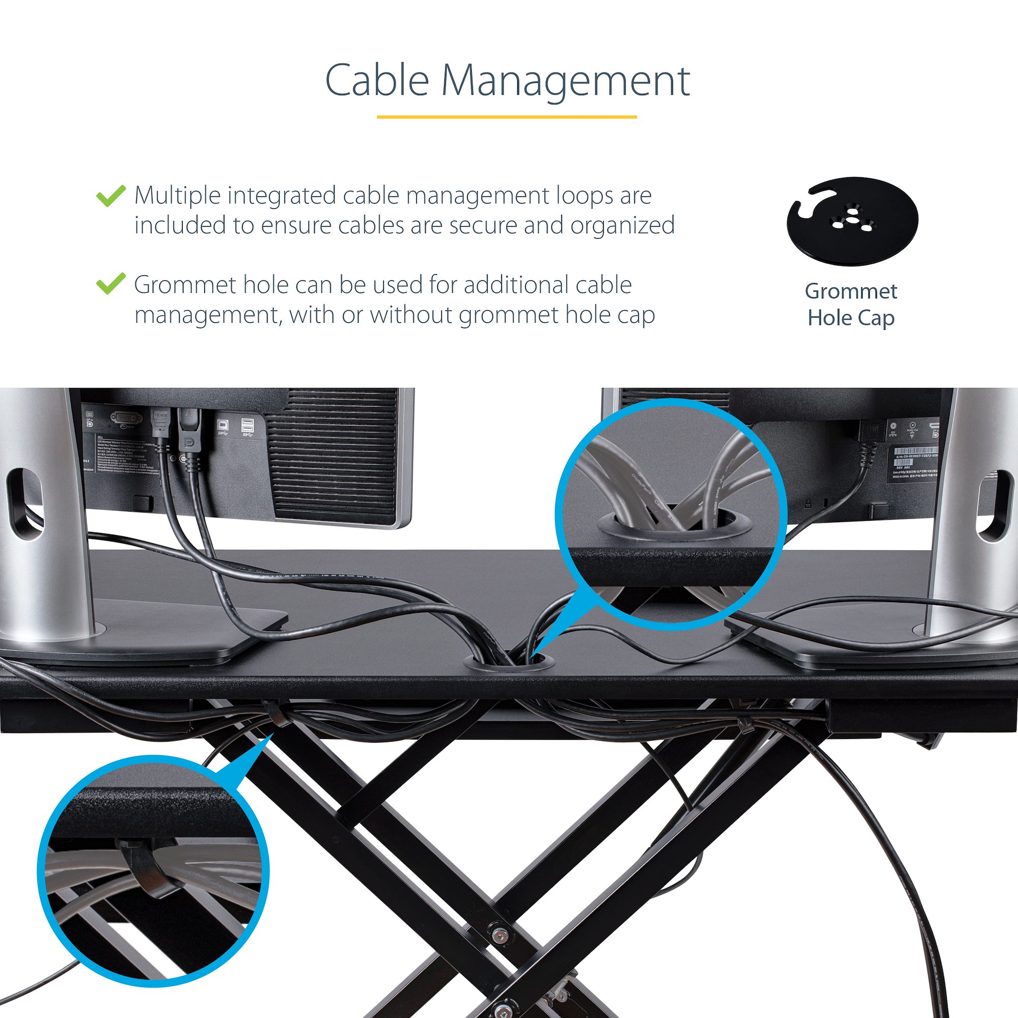 StarTech.com FTRST1 Adjustable Under Desk Foot Rest