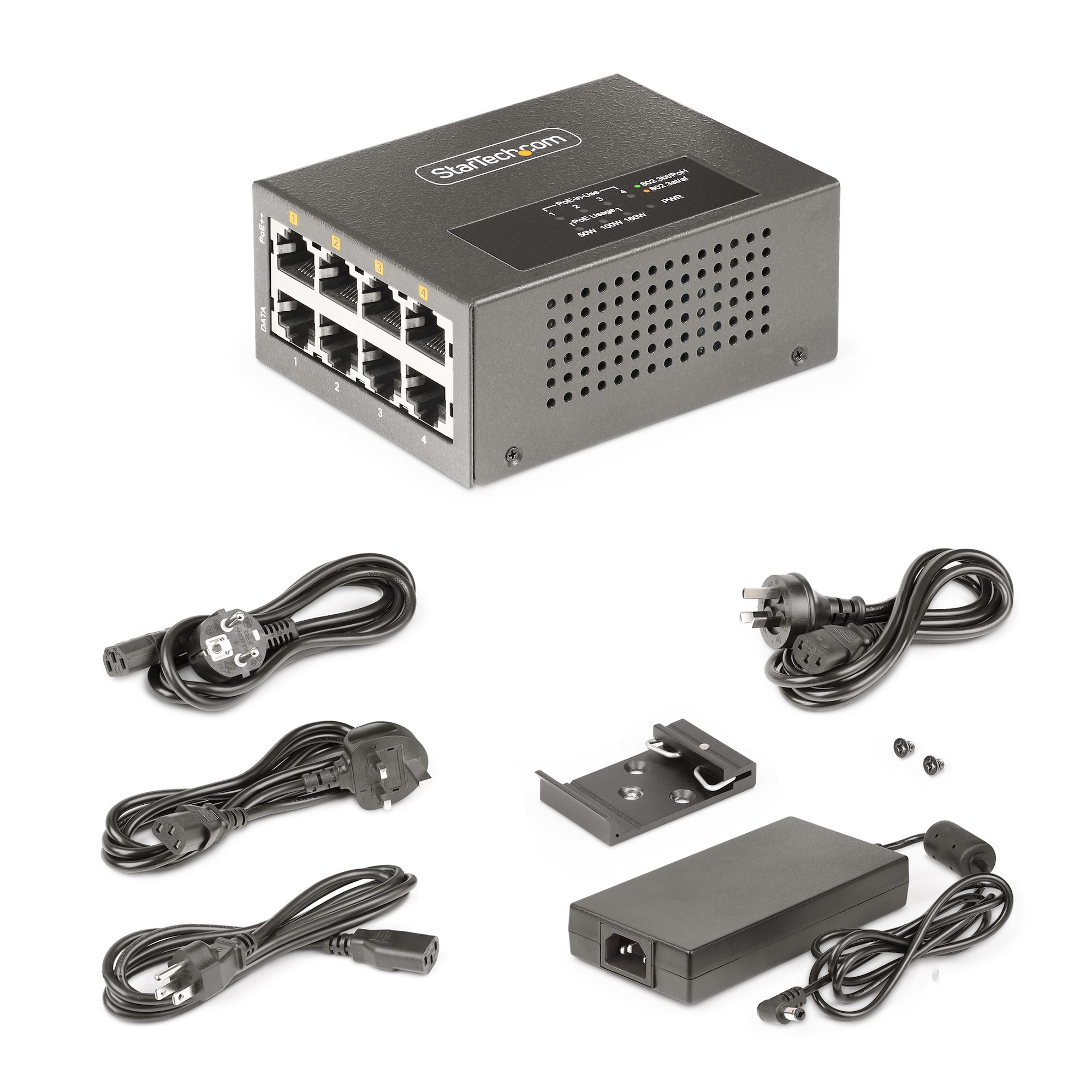 4-Port Multi-Gigabit PoE+/PoE++ Injector - Ethernet Extenders, Networking  IO Products