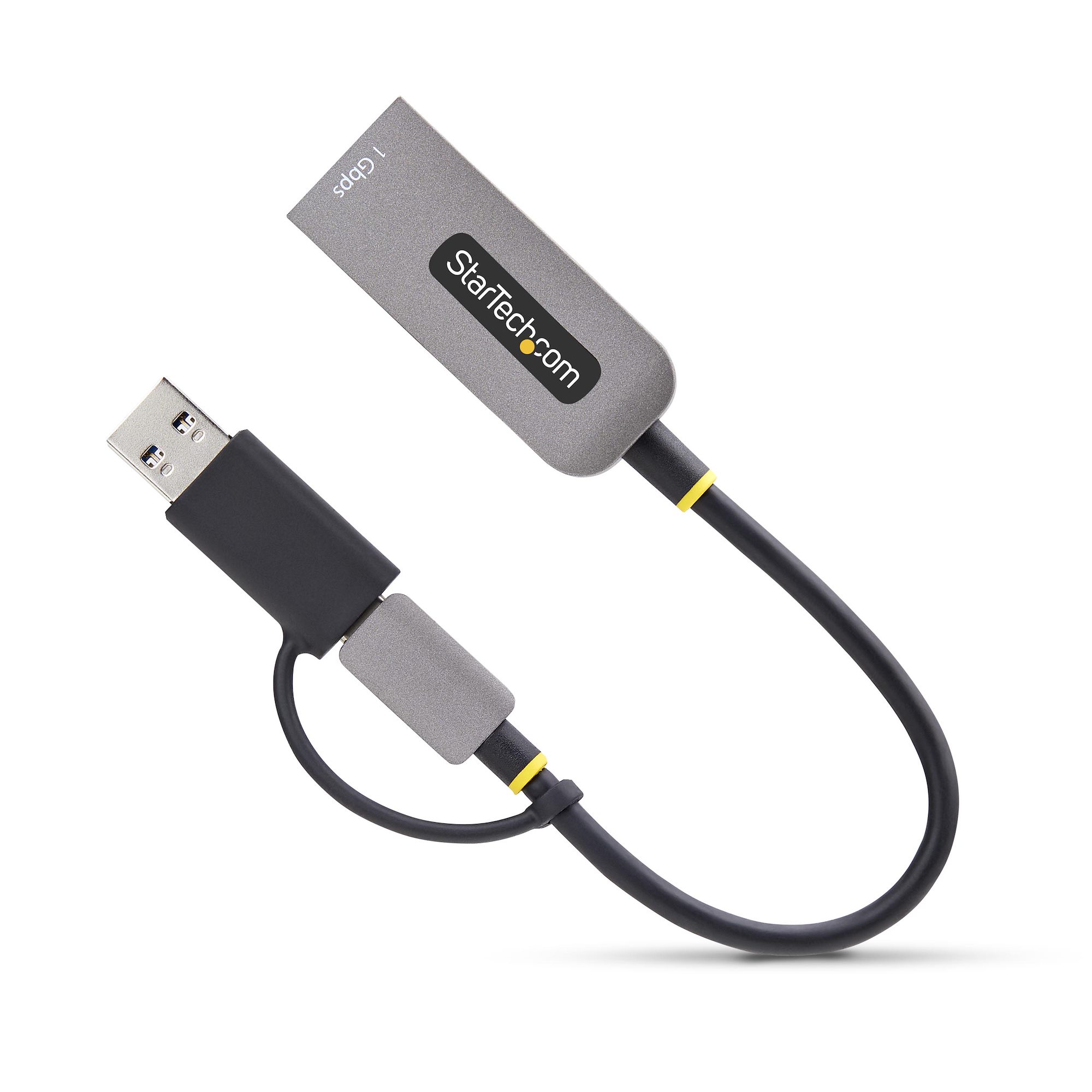 USB有線LANアダプター／USB-C＆A接続／USB 3.0／10/100/1000Mbps