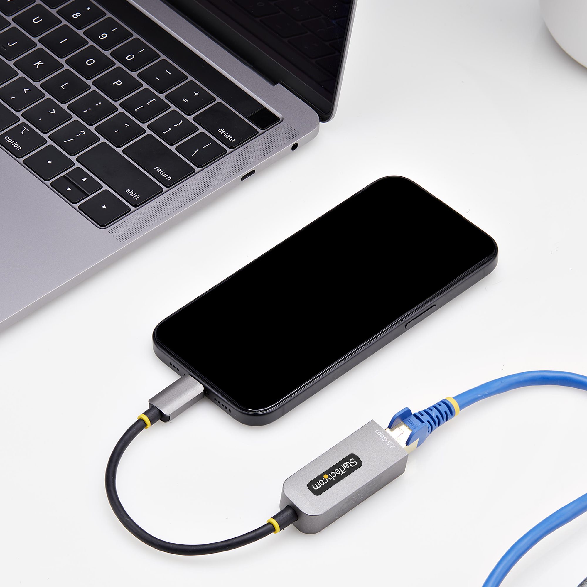 2.5GbE USB-C to Ethernet Adapter, NBASE-T NIC, USB 3.0 Type-C 2.5
