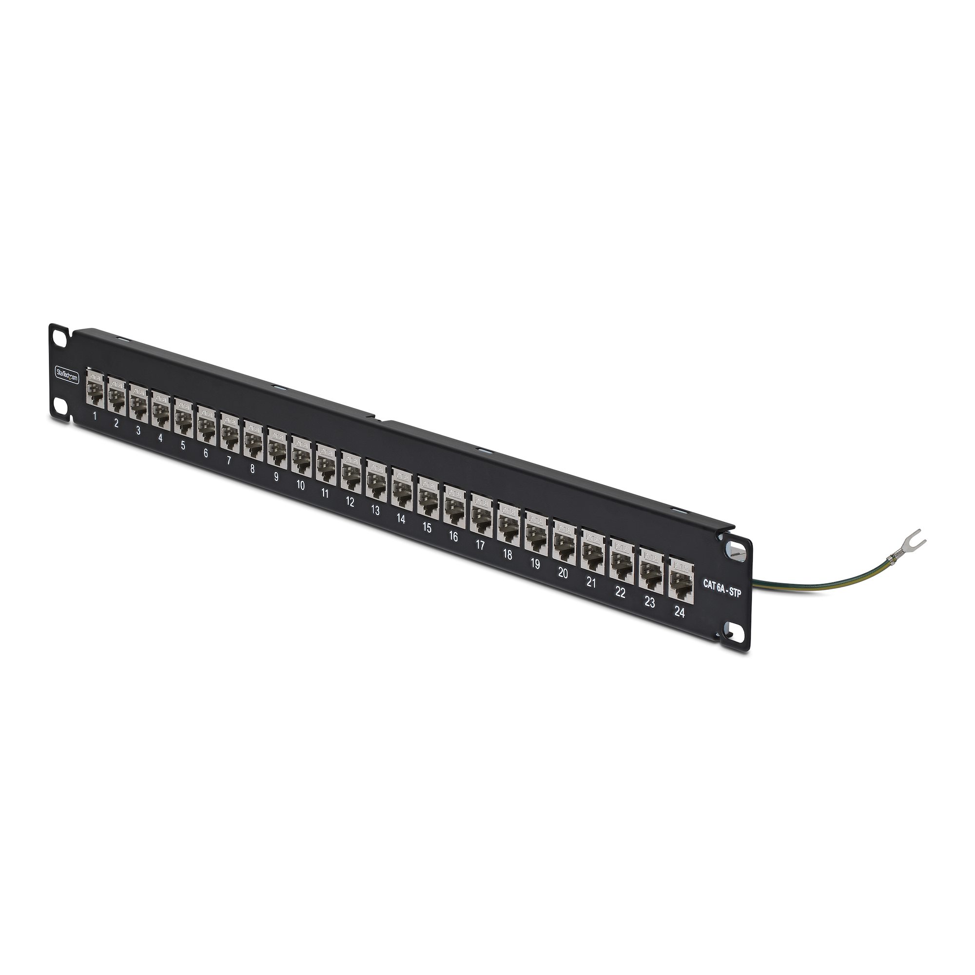 Cat6a 24ポート対応。 RJ45カプラー搭載 シールド付き 1Uフィード