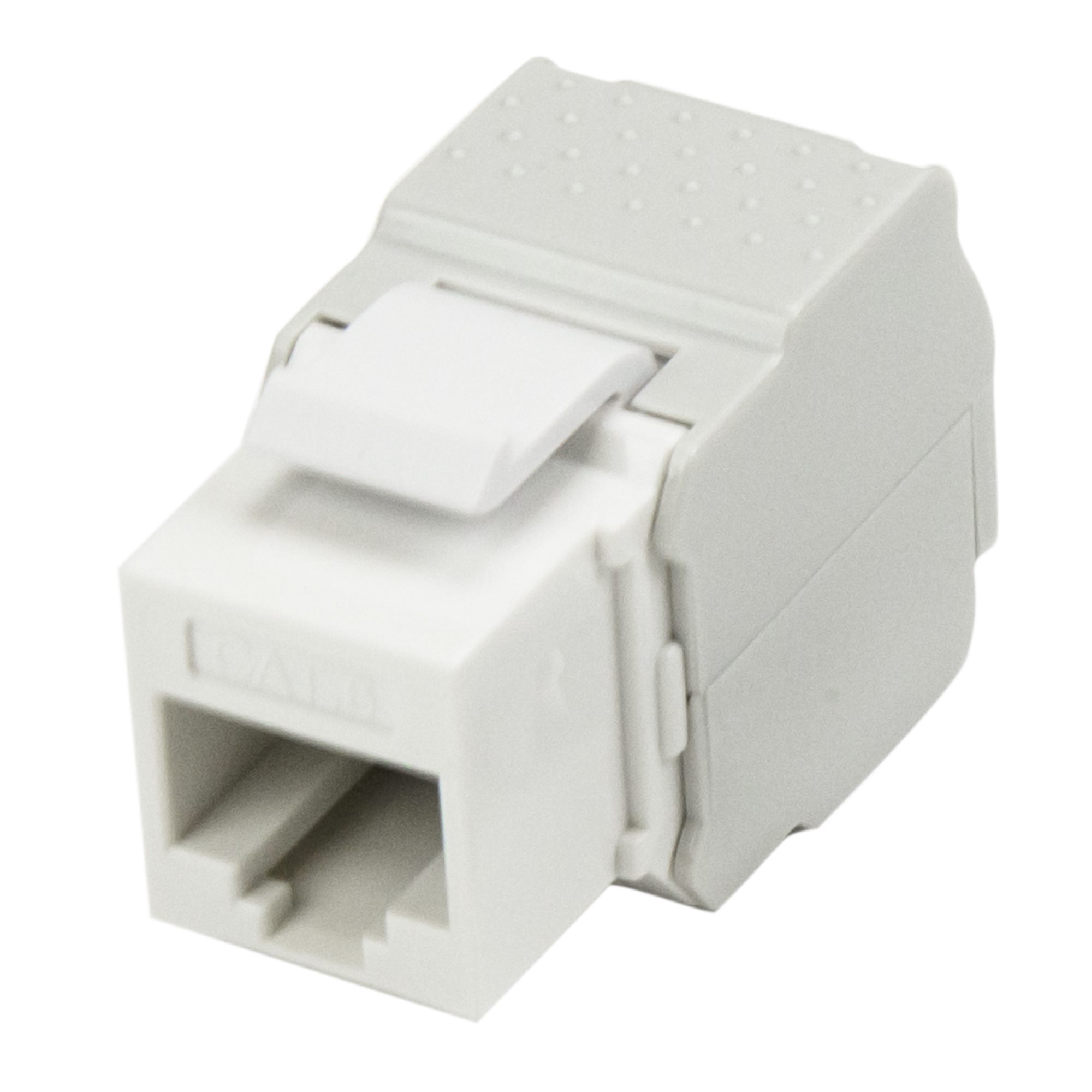 Cat 6 Keystone Jack White ToolLess Network Wall Jacks & Outlets