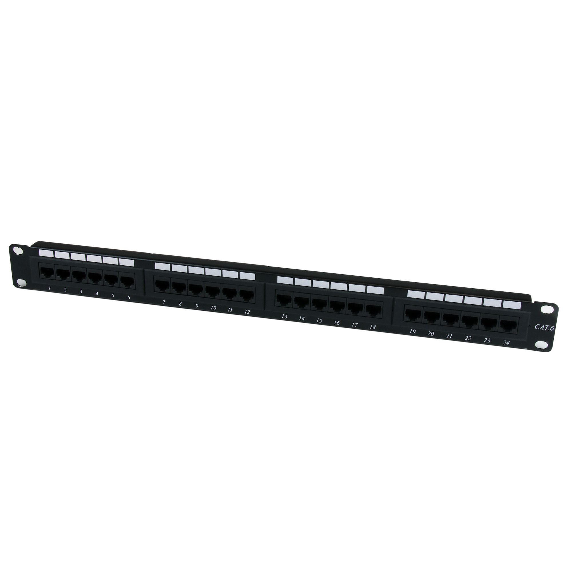 Cat6 Patch Panel 24 Port 19 Rack Mount, 1U - Infinity Cable Products