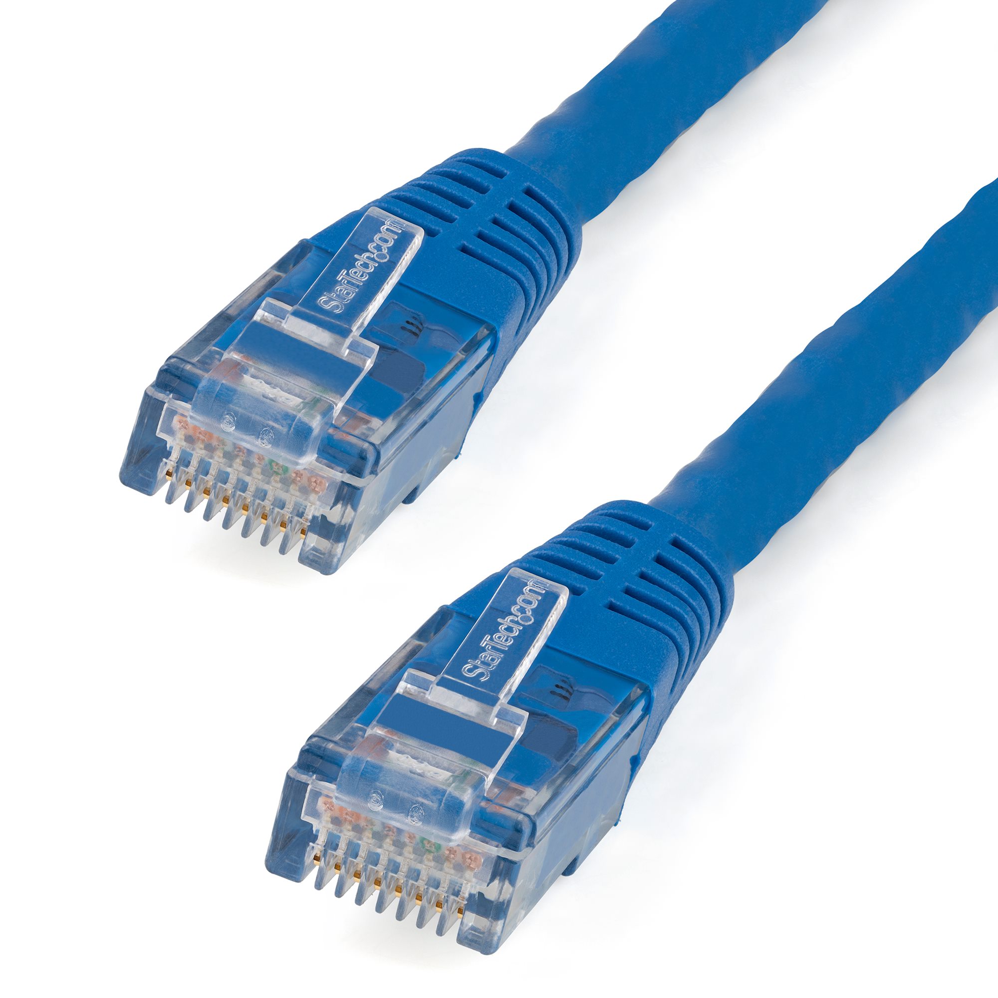 StarTech.com 50 ft. 15.2 m Ethernet Network Cable - Snagless N6PATCH50BL Cat6 Cable Blue Power Over Ethernet