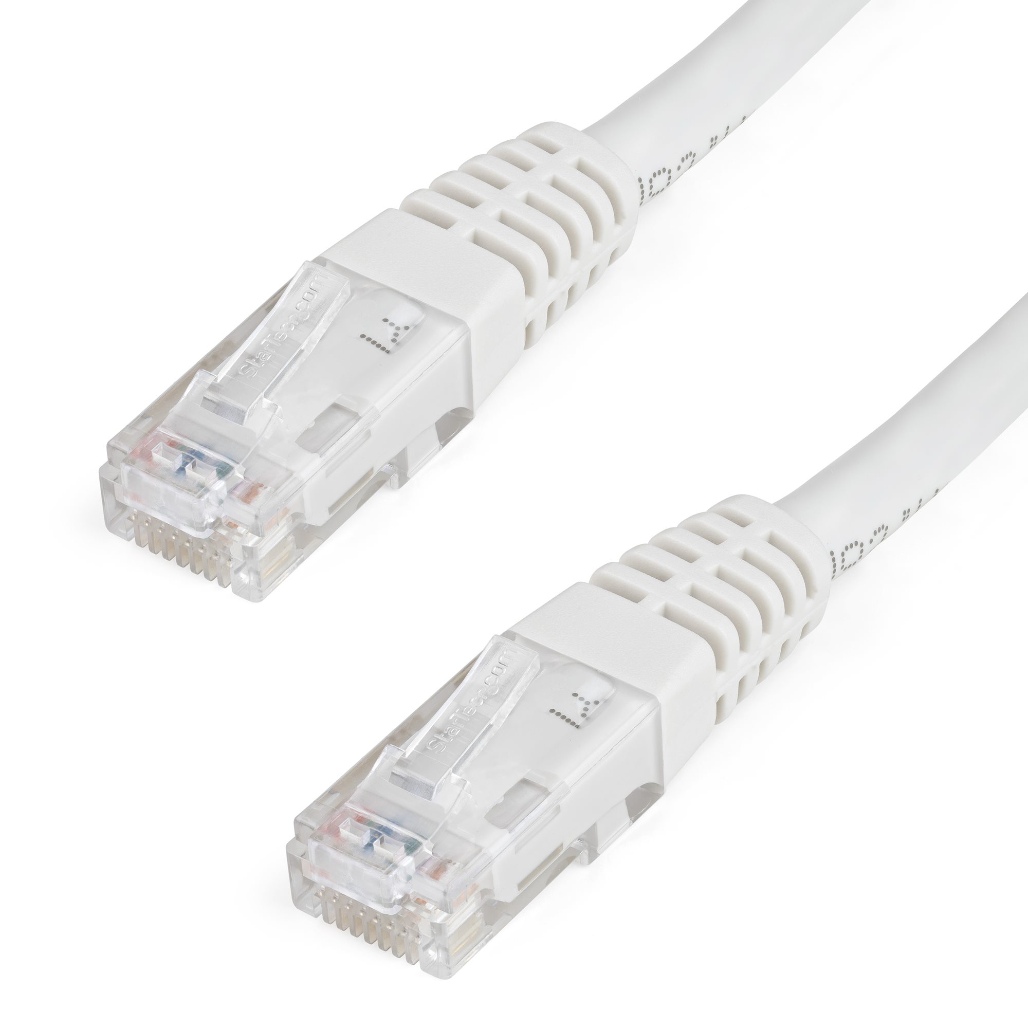 CAT6 ETHERNET PATCH CABLE 25FT WHITE CATEGORY 6 ROUTER CORD 25' SNAGLESS RJ45 