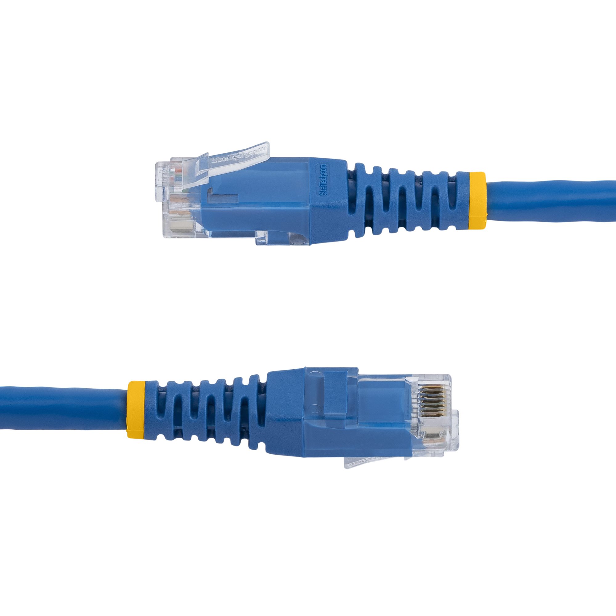 StarTech.com Câble réseau Cat6 blindé SFTP sans crochet de 50 cm - Cordon  Ethernet RJ45 anti-accroc - M/M - Bleu sur