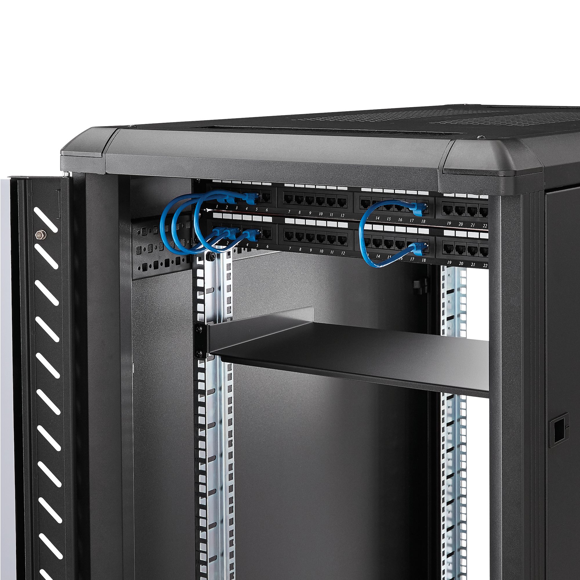 Component Shelf 1U Network Server Rack & Enclosure 2887 10” Depth 