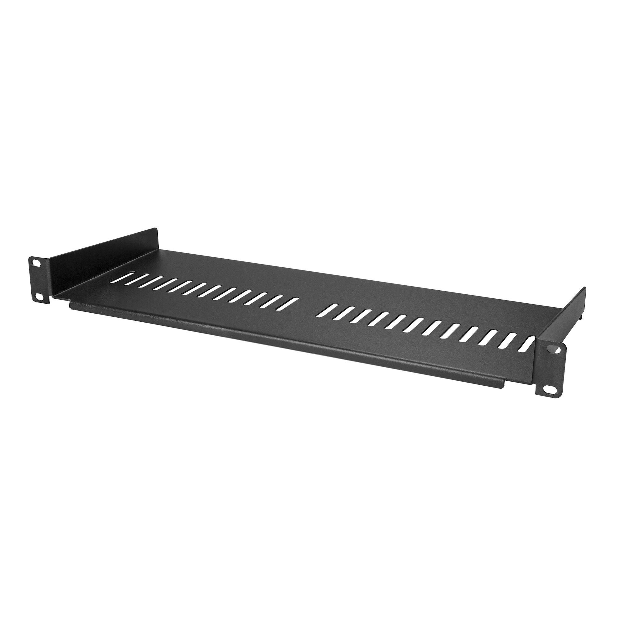 1U 放熱スリット付きラック棚板 - 177.8mm