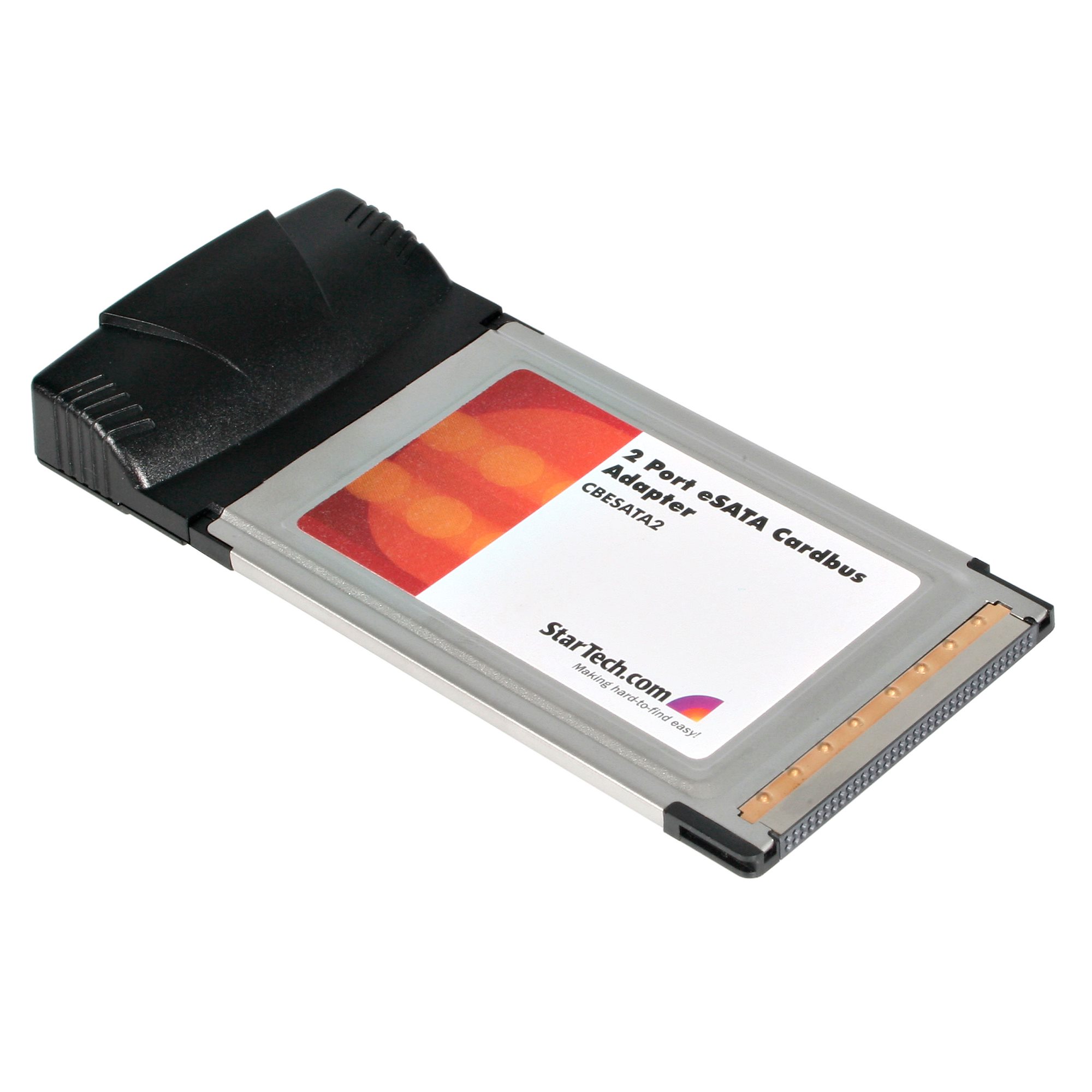 2 Port CardBus eSATA Laptop Adapter Card - SATA Controller Cards