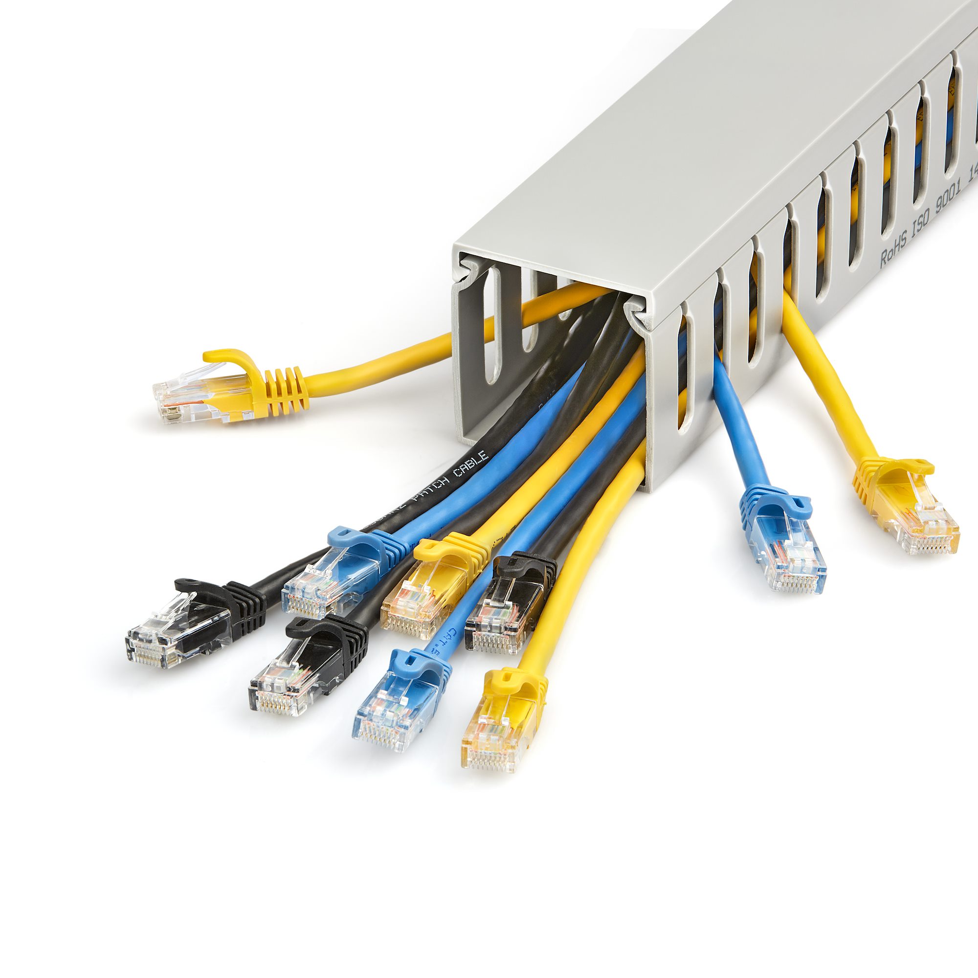 6.5ft Cable Management Raceway w/ Slots - Cable Routing Solutions, Cables