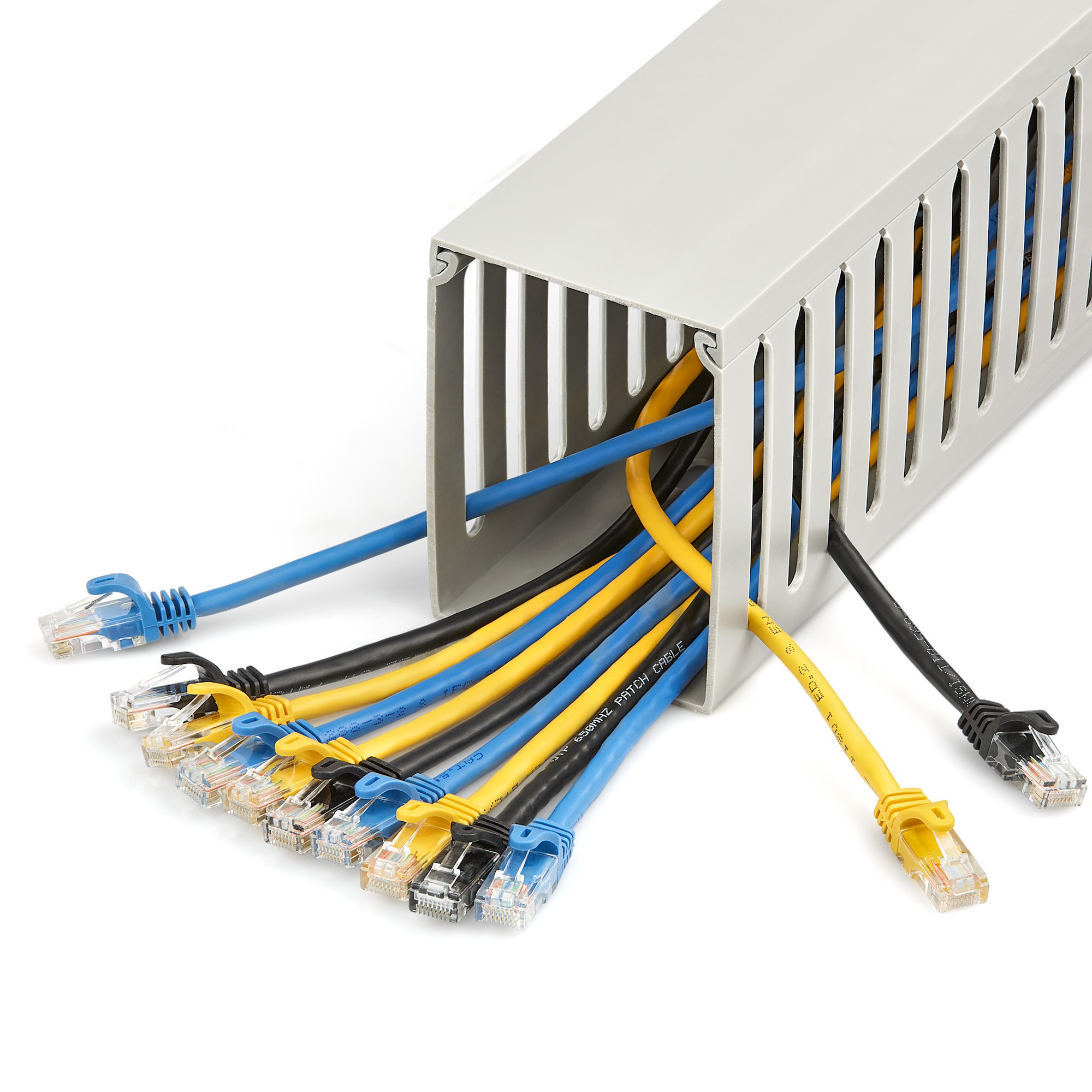 Canaleta 2 m para Cables - con Ranura - Soluciones de Enrutamiento de  Cableado