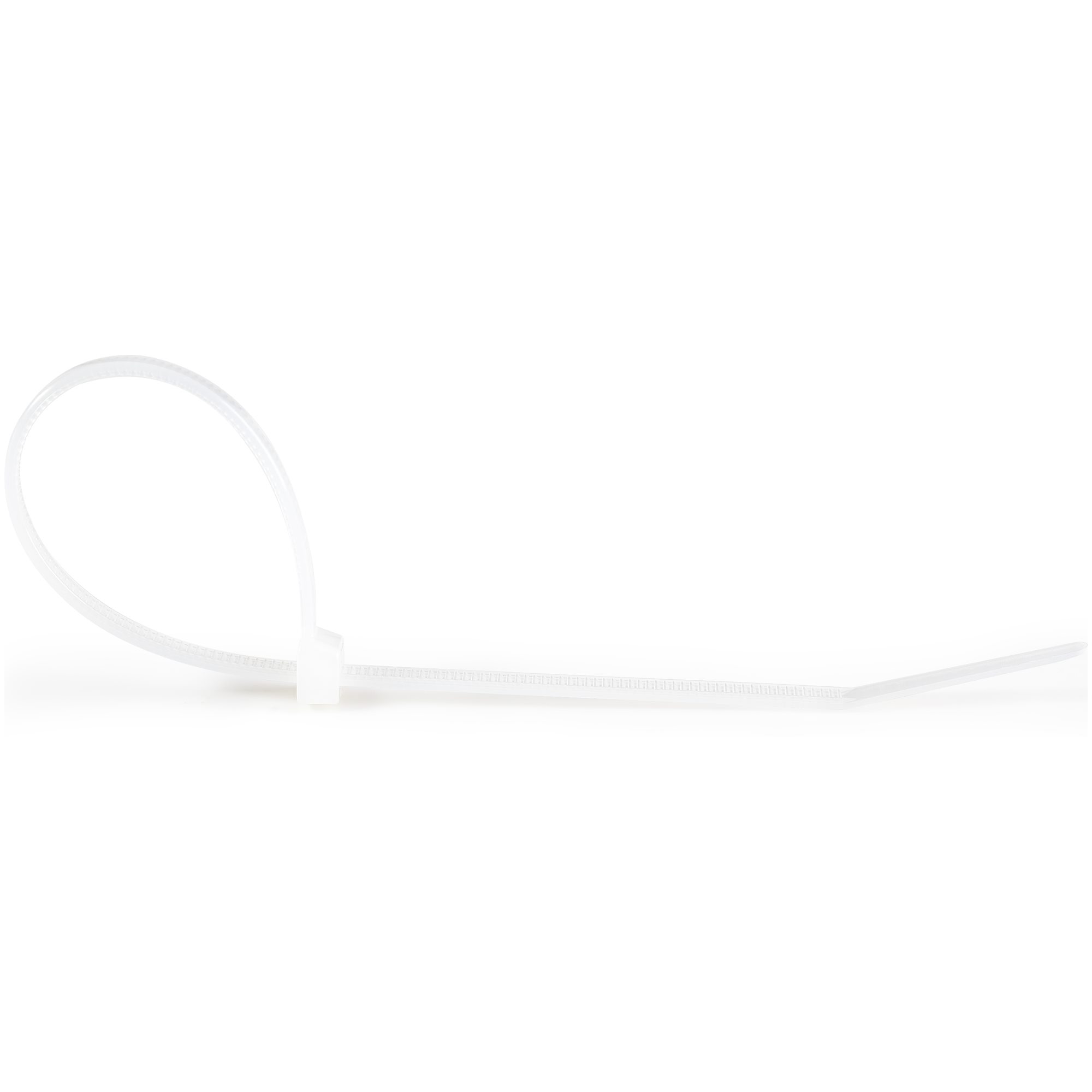 1000 Stück Kabelbinder | 203x4 Mm Nylon Mit Gebogener Spitze | 22 Kg Zugfestigkeit, Selbstsichernd, Schwarz