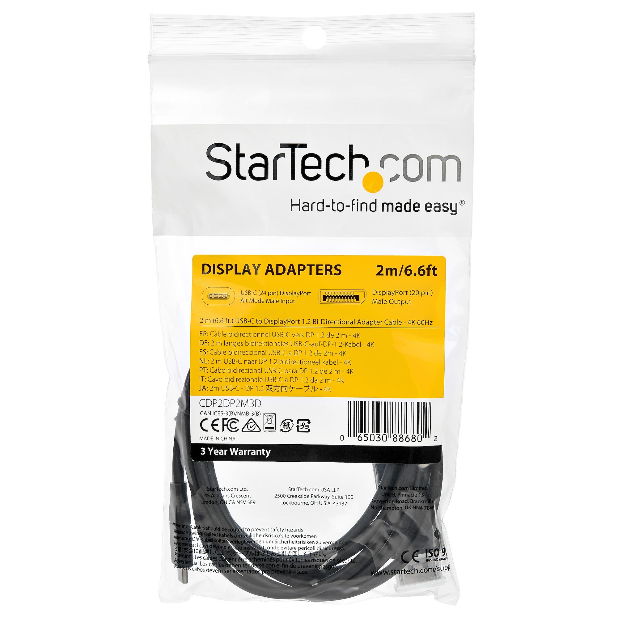 CY Adattatore USB-C A DisplayPort/HDMI/VGA/Mini-DP/LAN – 4K60Hz, Compatibile Con MacBook, Surface, Samsung, Huawei E Altri Dispositivi USB-C