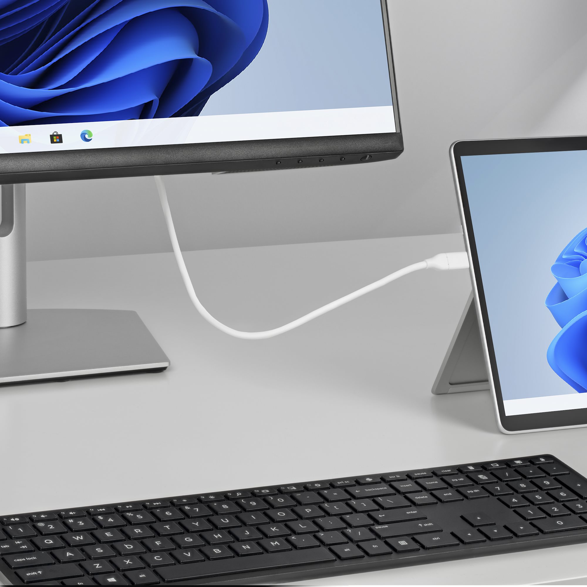 USB-C - DisplayPort 1.2変換ケーブル／2m／4K60Hz／双方向