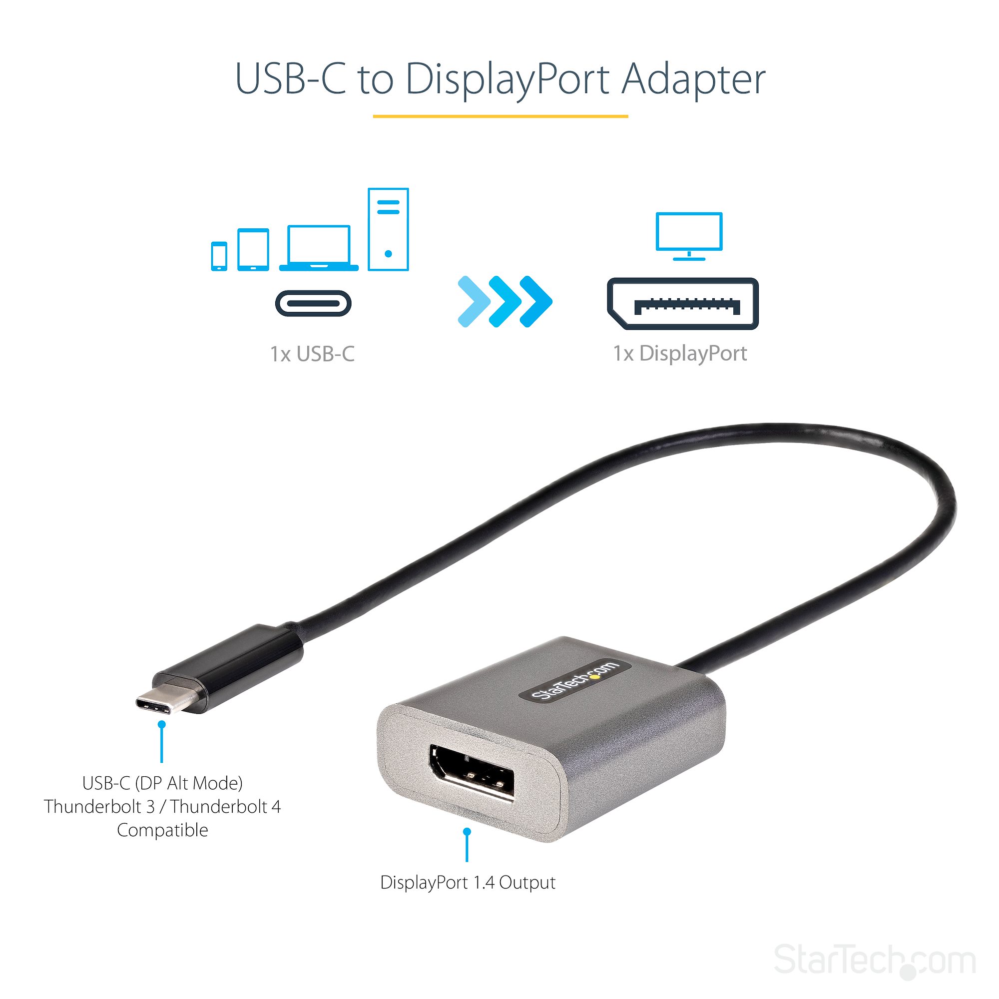 USB C to DisplayPort Adapter USBC to DP - USB-C Display Adapters, Display  & Video Adapters