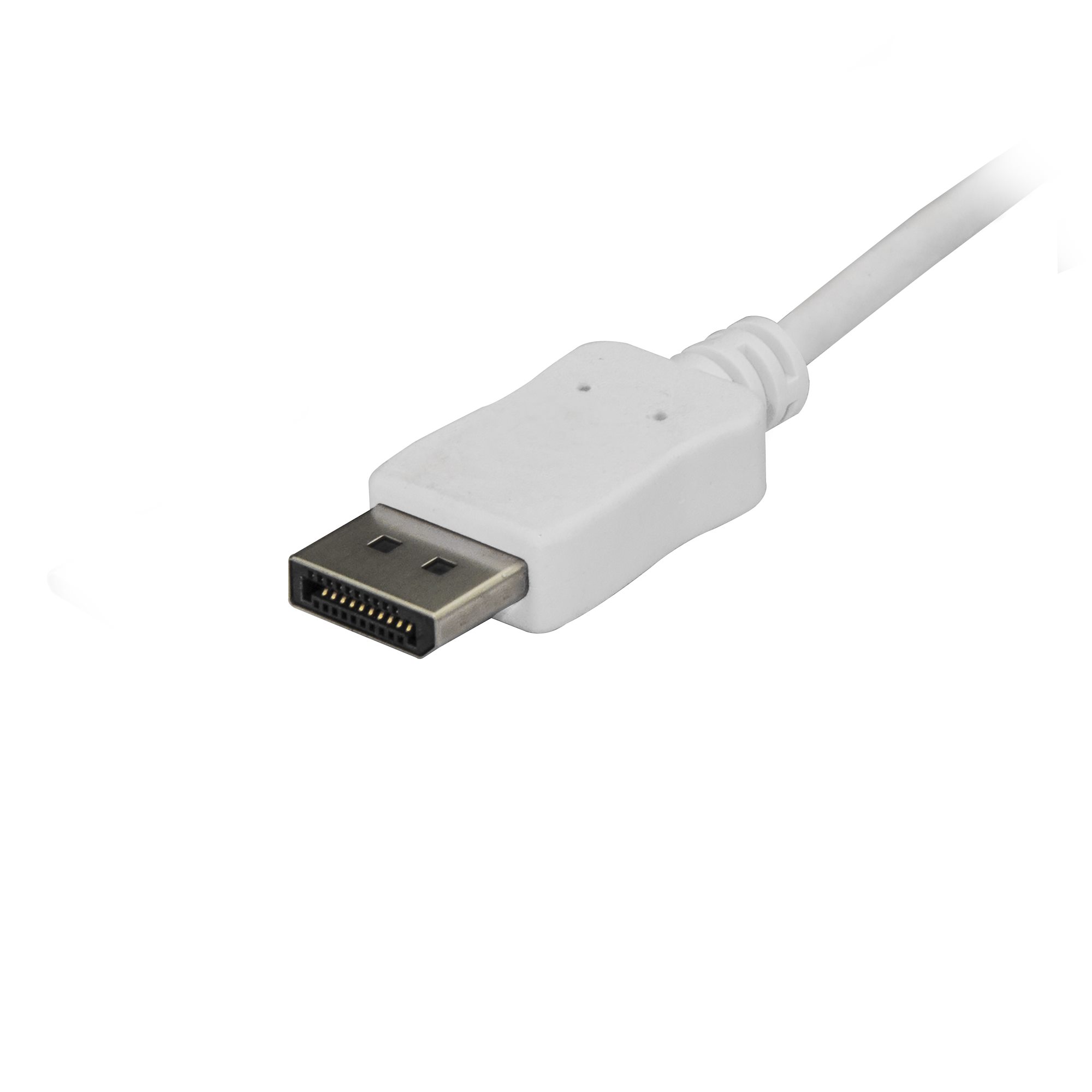 USB-C - DP ディスプレイケーブル 1.8m 4K/60Hz ホワイト - USB-C