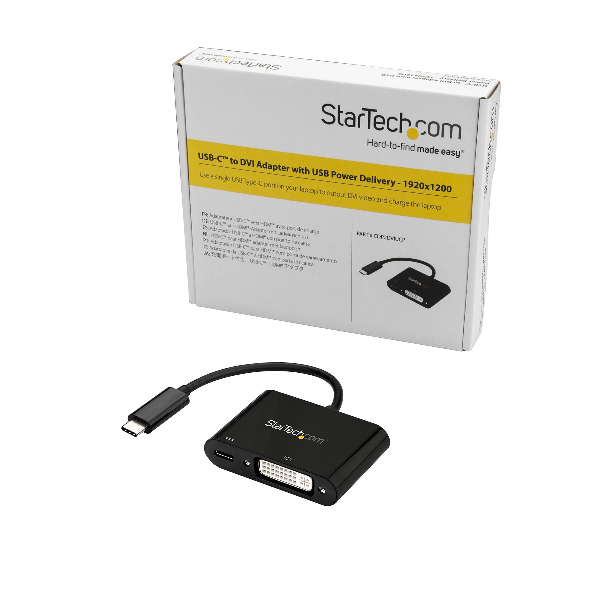 StarTech.com Adaptateur USB C vers HDMI VGA avec