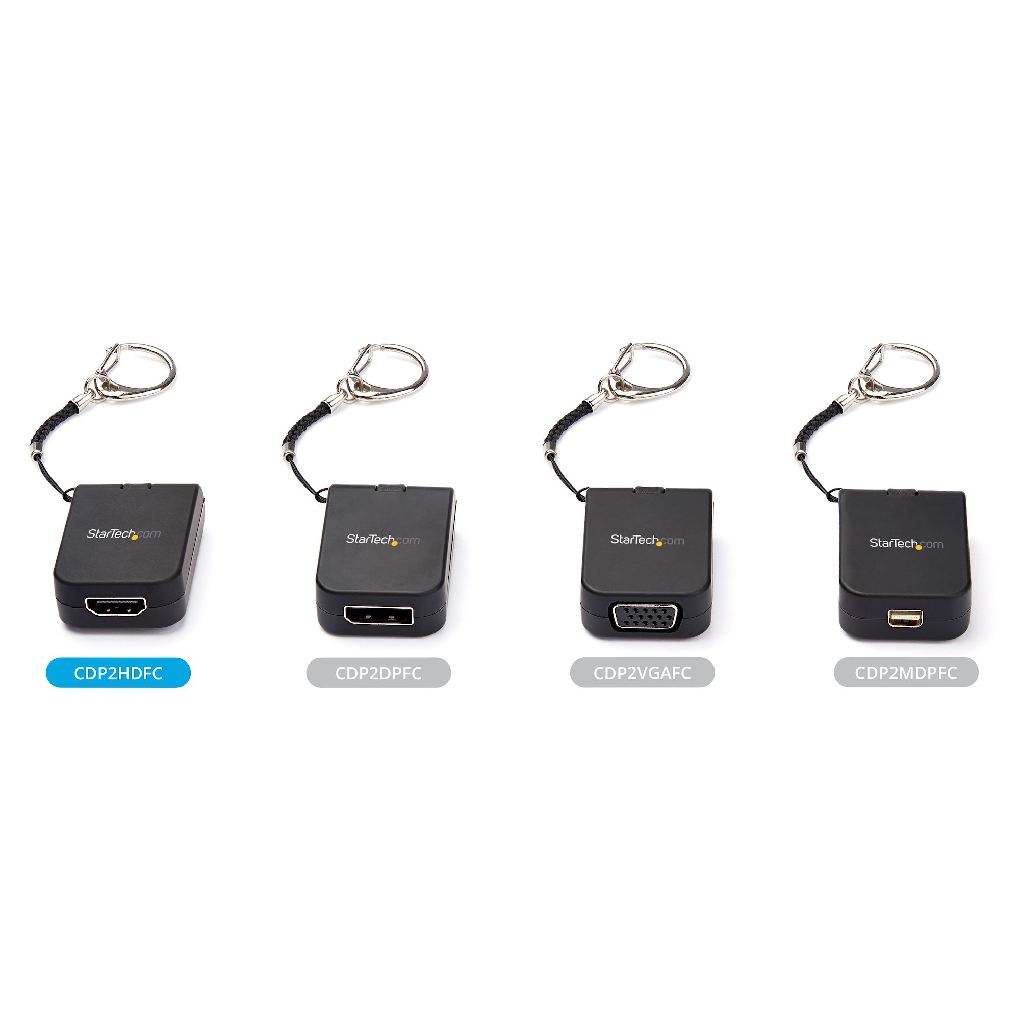 携帯型USB-C - HDMIアダプタ キーチェーン対応 4K/30Hz対応 - USB-C