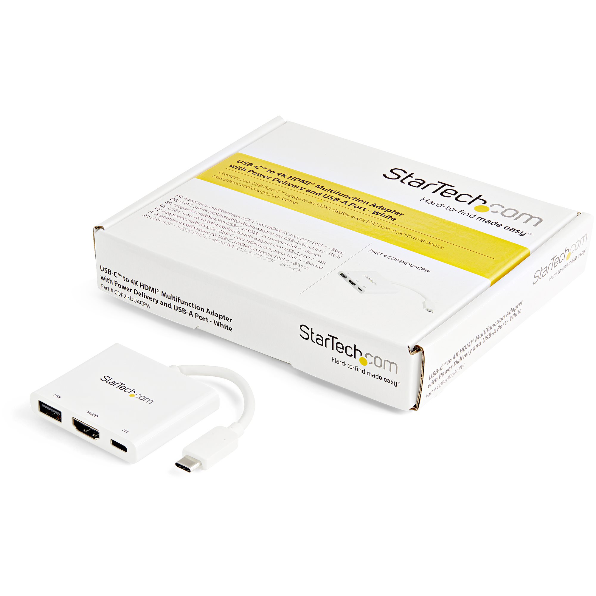 StarTech.com - Adaptador Multipuertos USB-C - Vídeo Doble HDMI - 4K 60Hz -  Hub USB 3.1 de 2 Puertos de 10Gbps - PD de 100W de Pa