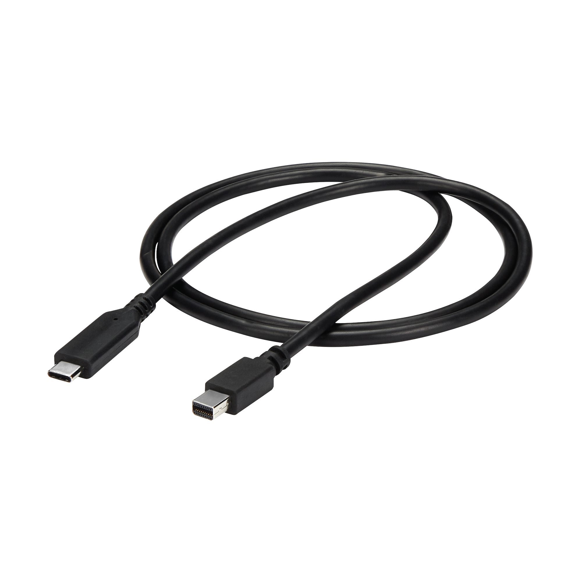 USB Type-C - Mini DisplayPort 変換ディスプレイアダプタケーブル 1m 4K/60Hz ブラック