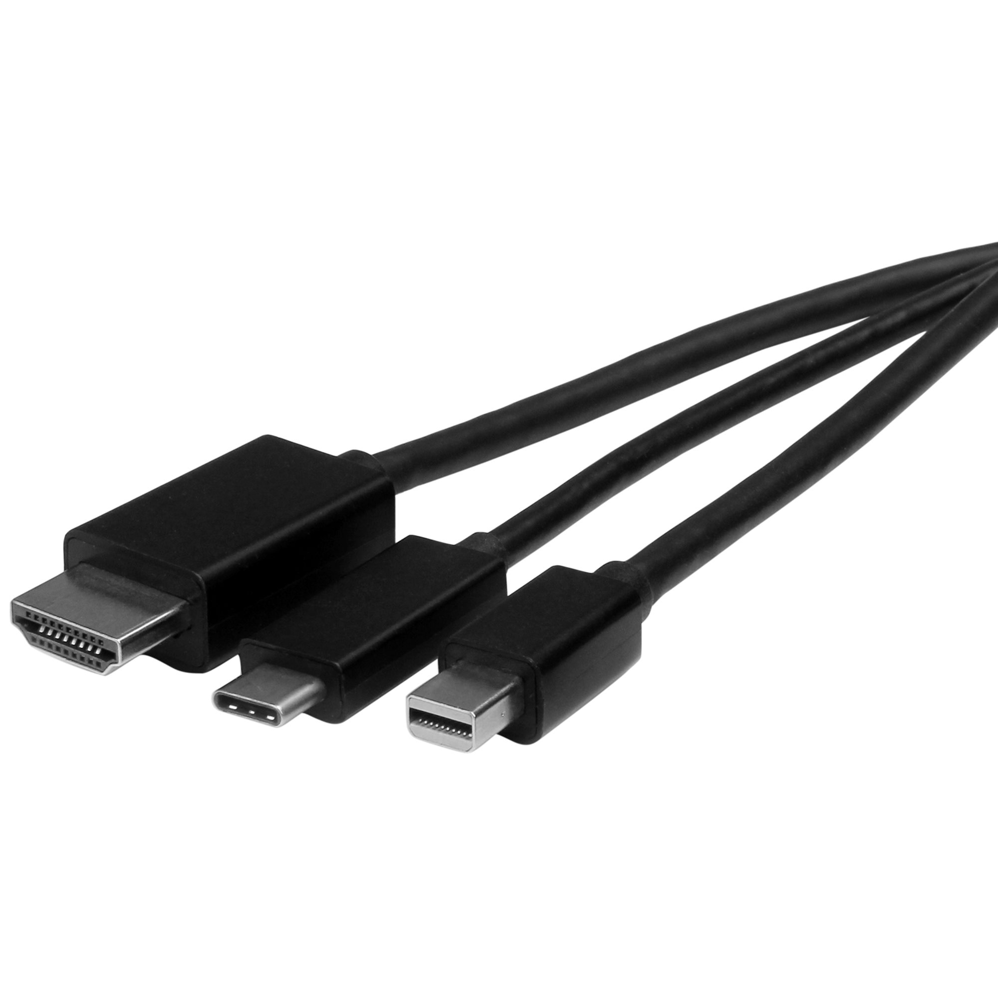 USB-C, HDMI or Mini DisplayPort to HDMI Converter Cable - 2 m (6 ft.)