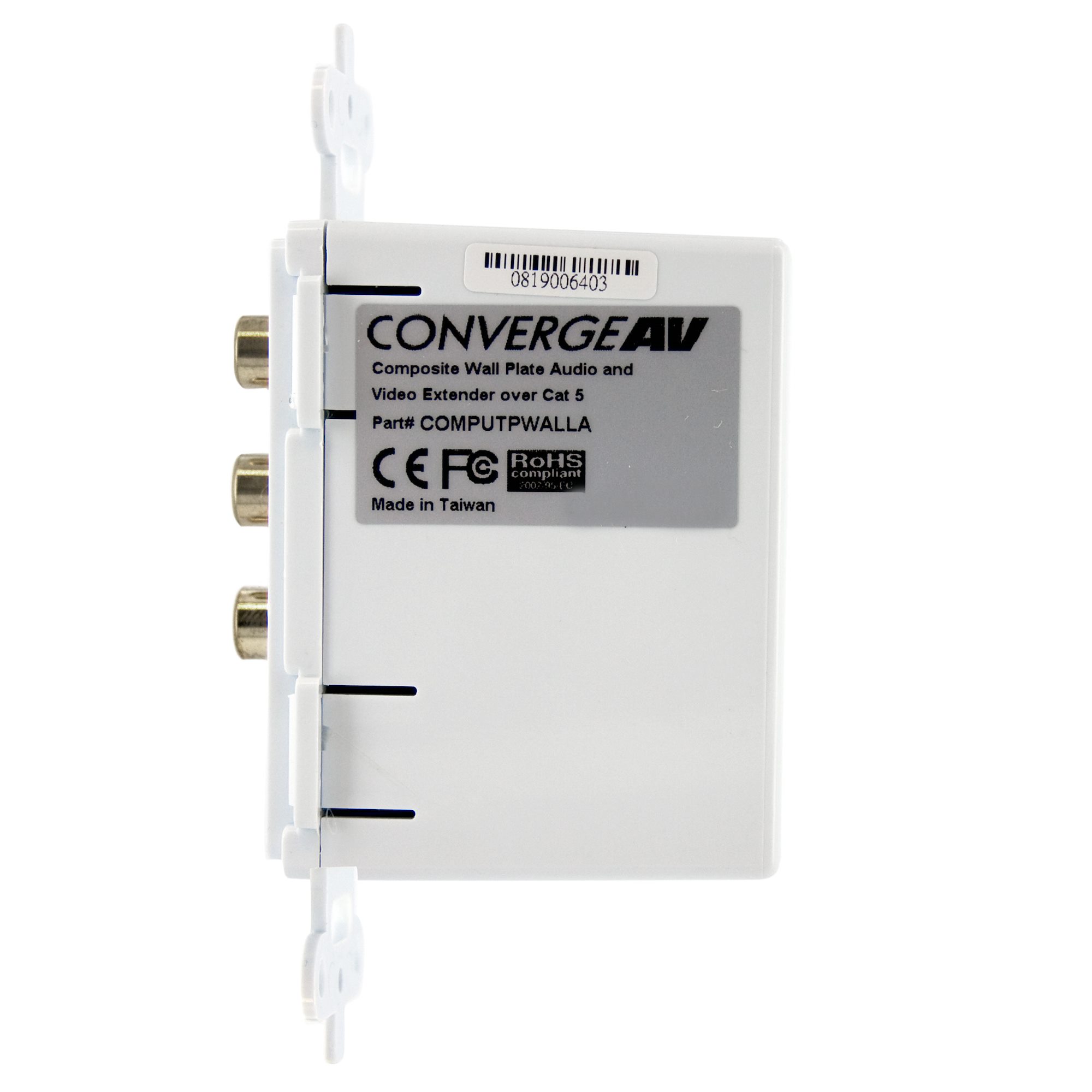 Composite Wall Plate Cat5 Video Extender Legacy AudioVideo Extenders