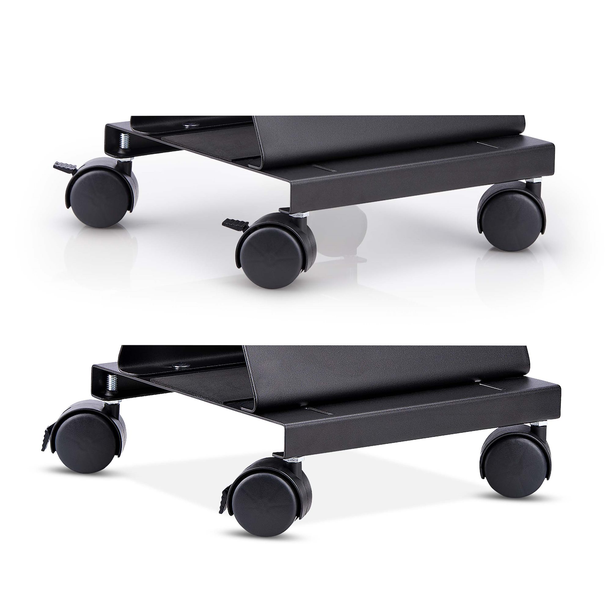 CPUスタンド／ストッパー付きキャスター付属／調整幅132～220mm