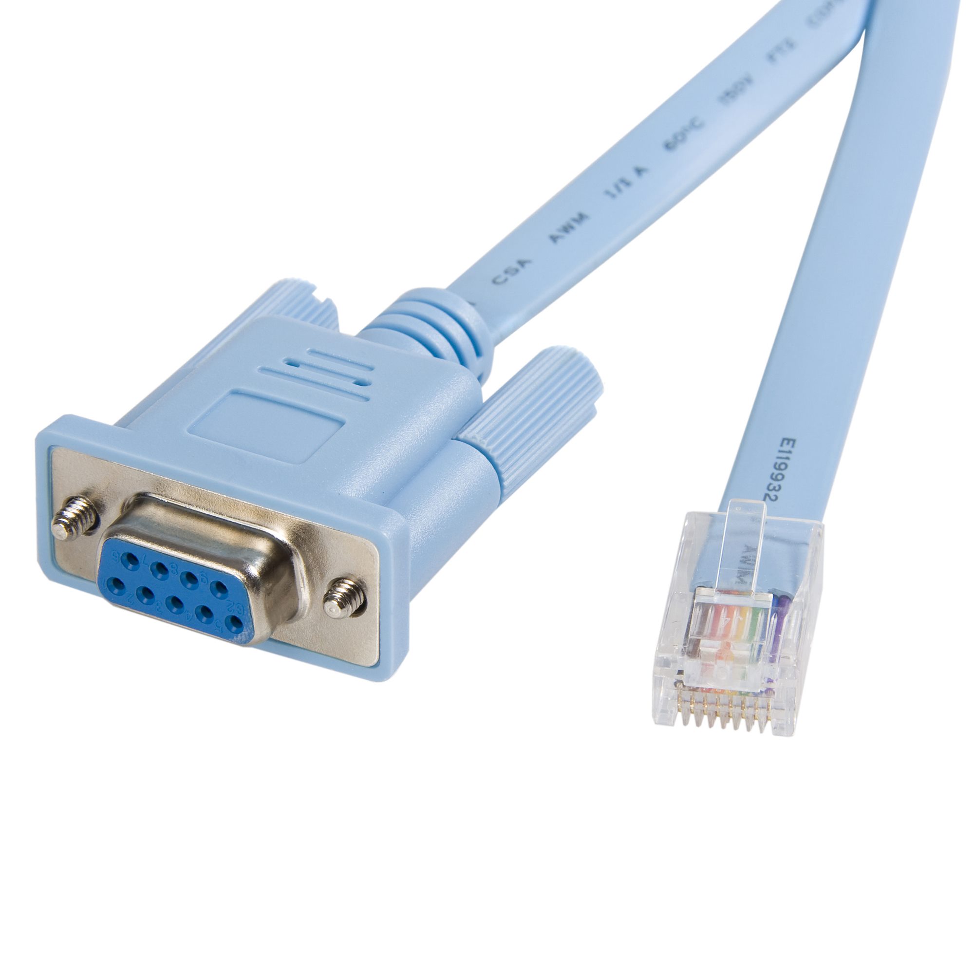 new Console Cable Router Rs232 DB9 To RJ45 for Cisco device cord 