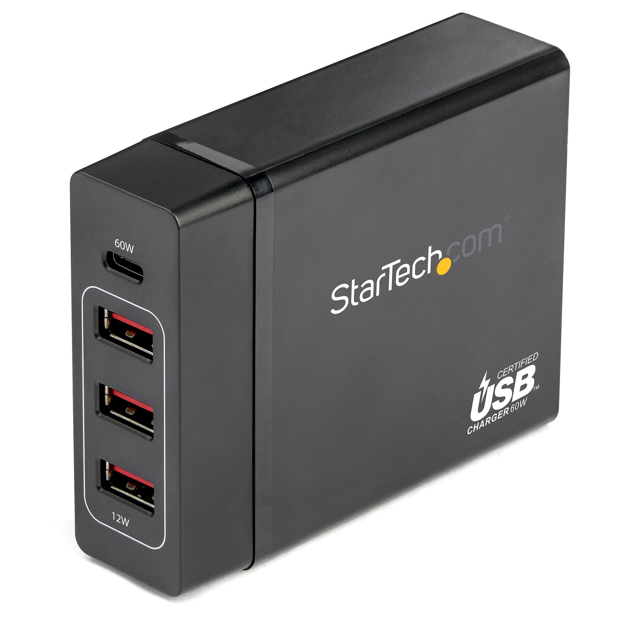 1-Port USB Wall/Travel Charger, Quick Charge 3.0, 5/9/12V DC
