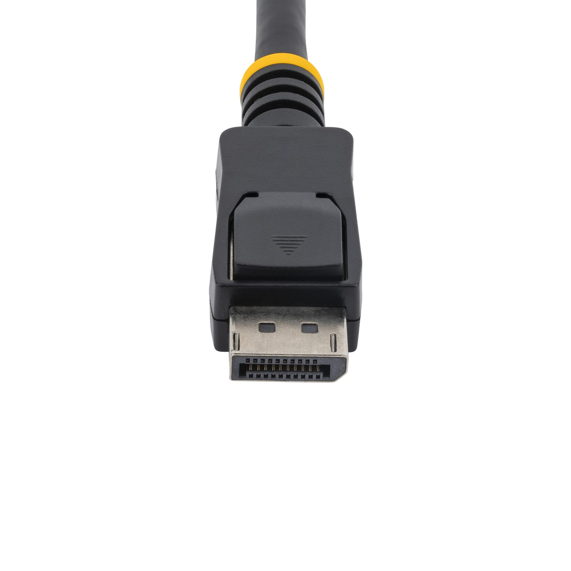20ft (6.1m) DisplayPort™ Cable with Latches 8K UHD M/M - Black, DisplayPort  Cables, DisplayPort