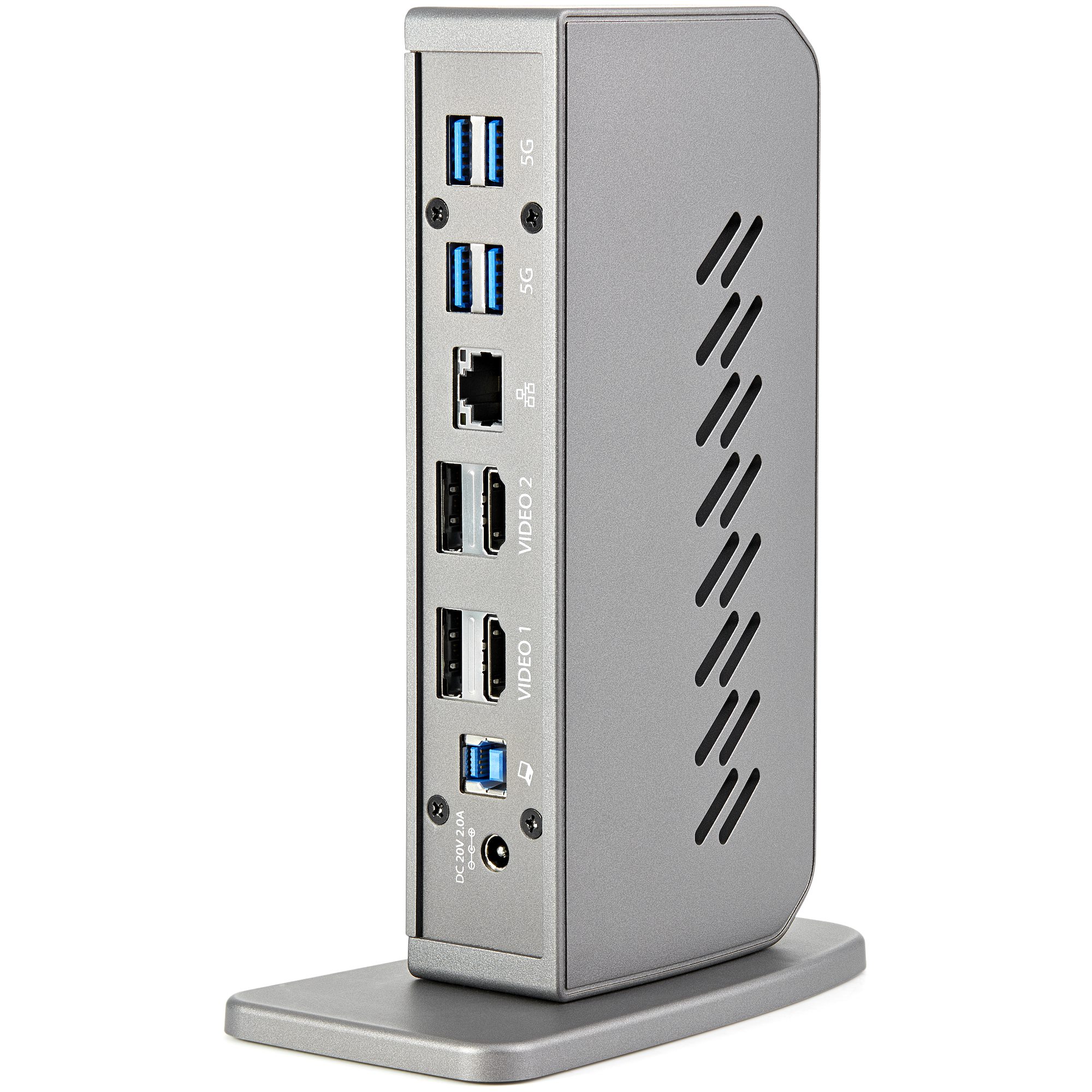 StarTech.com Station d'accueil USB 3.0 pour deux PC portables - KVM -  Partagez un clavier, une souris, 2 écrans et des fichiers - station d' accueil - USB - GigE - USB3DDOCKFT