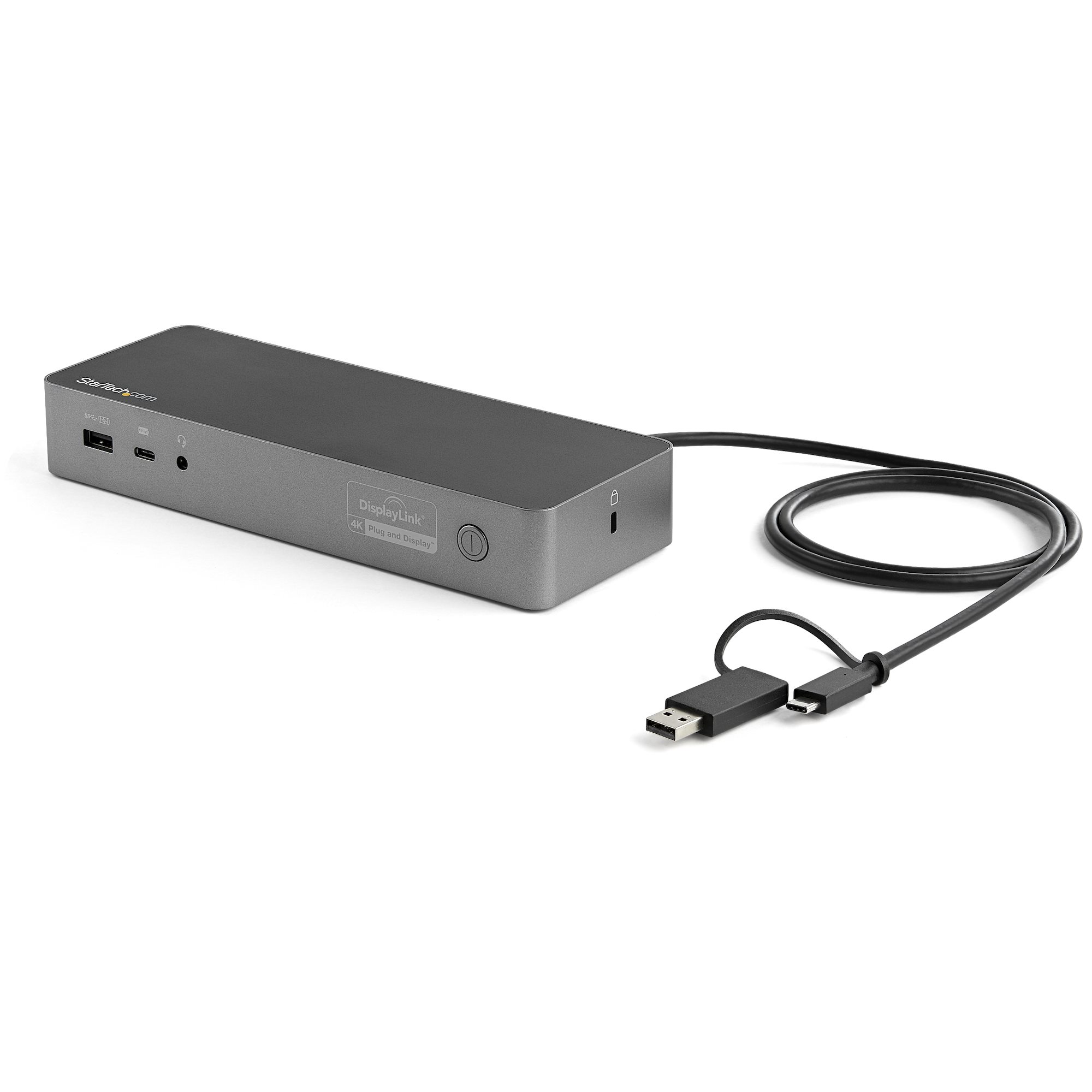USB-C & USB-A対応ドッキングステーション／ノートパソコン拡張ドック／100W USB PD／4K60Hz対応HDMI &  DiplayPortデュアルモニター／USB 3.1 Gen 1対応4ポートハブ／ギガビット有線LAN／Windows & Mac対応