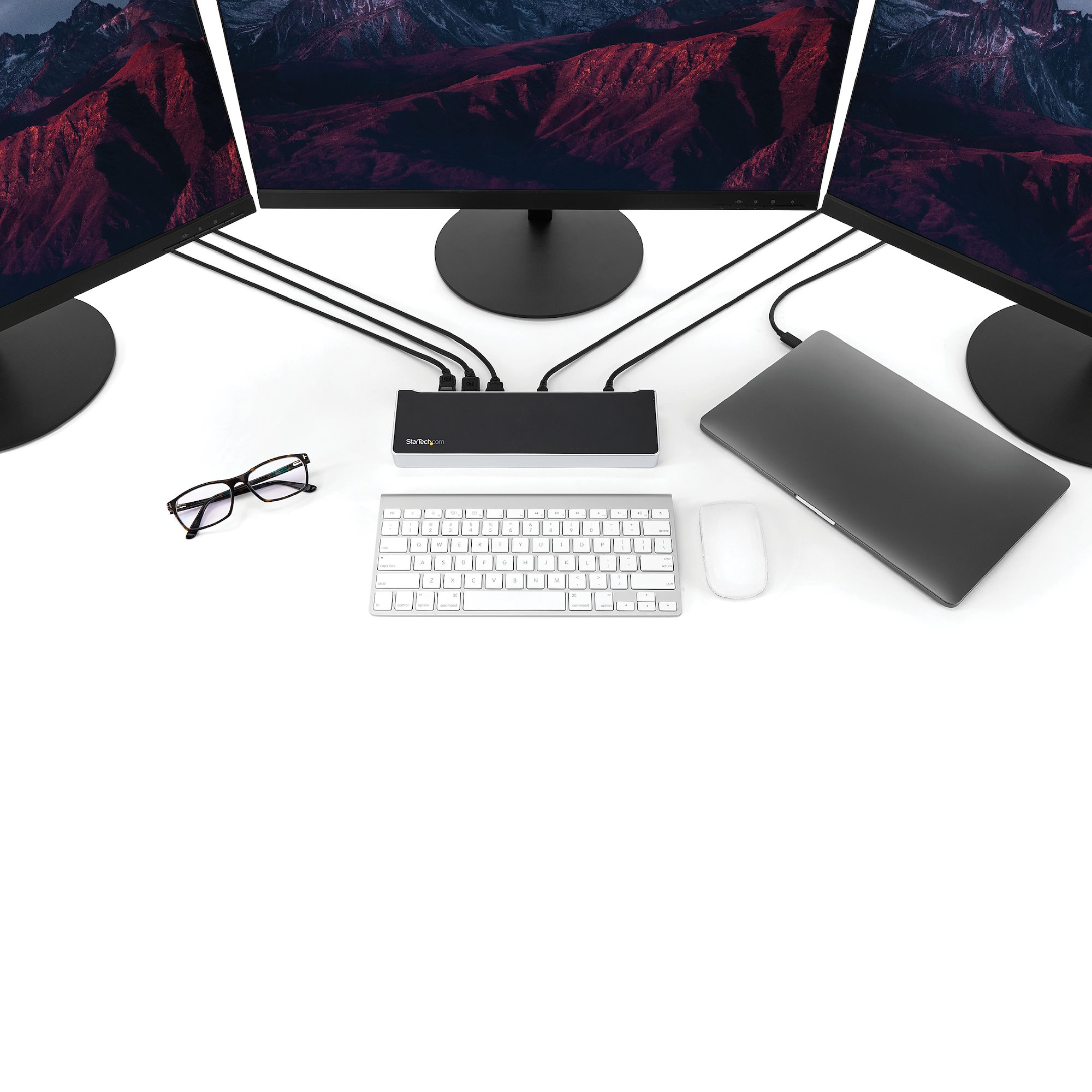Triple 4K USB-C Laptop Docking Station