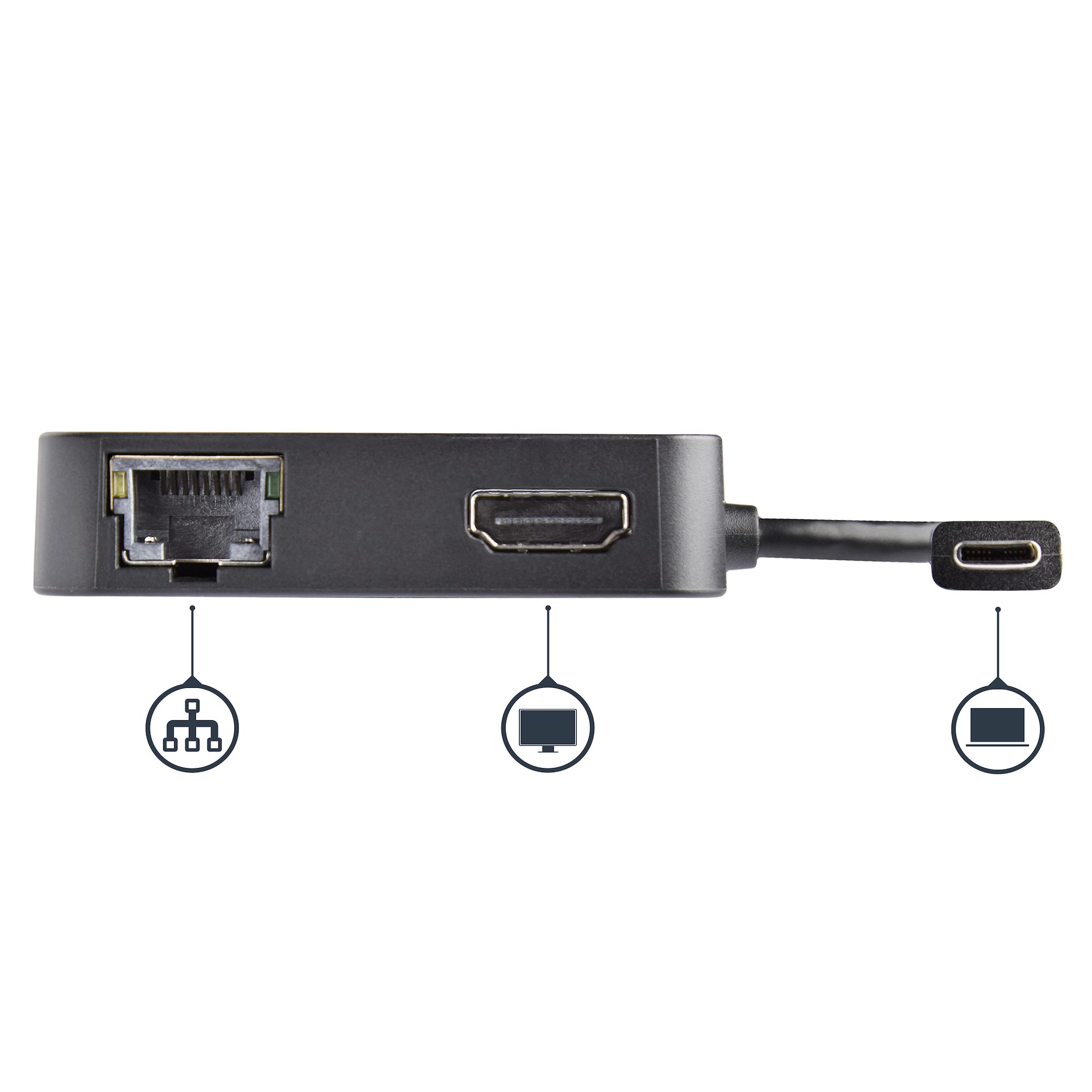 StarTech.com USB C Multiport Adapter HDMI 4K or VGA - PD 3.0, 3xUSB, GbE,  SD, MicroSD - Mini Dock - DKT30CHVSCPD - Docking Stations & Port  Replicators 
