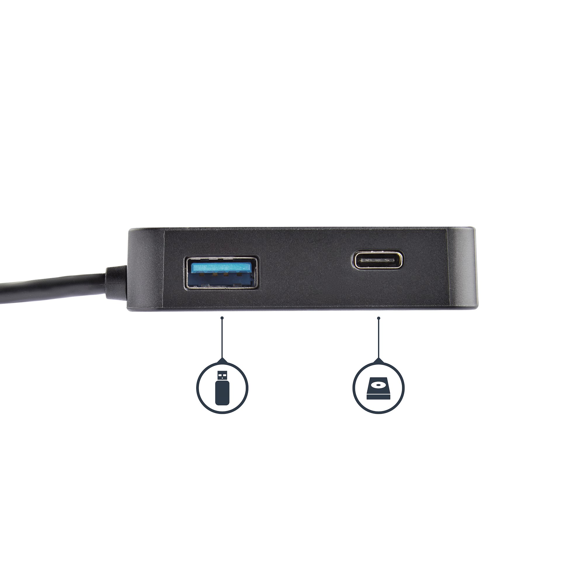 7040円 最新人気 StarTech.com USBマルチハブ USB-C 4K30Hz HDMI 1x USB-A LAN DKT30CHD 目安在庫=○
