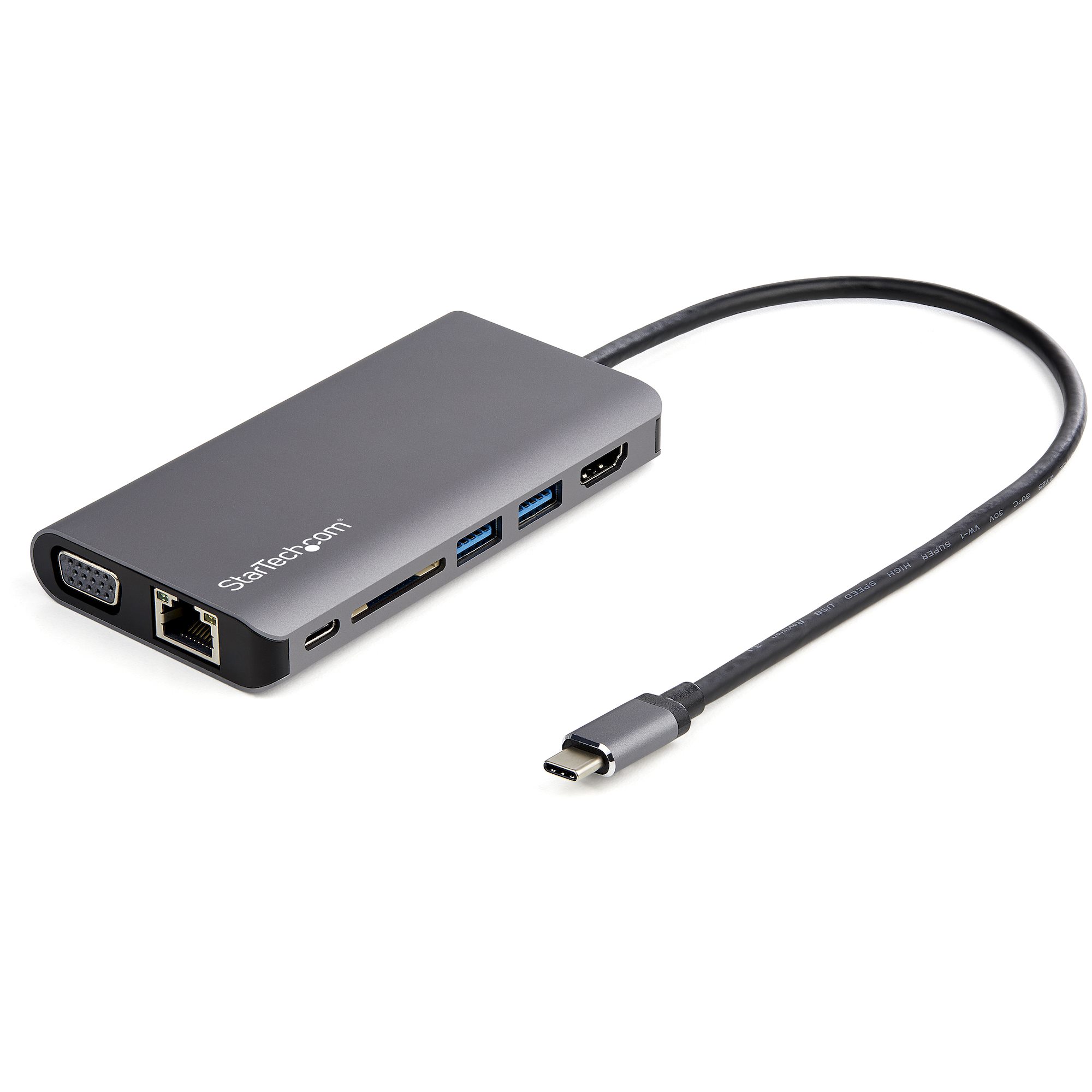 USB-C Multiport Adapter Mini Travel Dock - USB-C Multiport Adapters, Universal Laptop Docking Stations