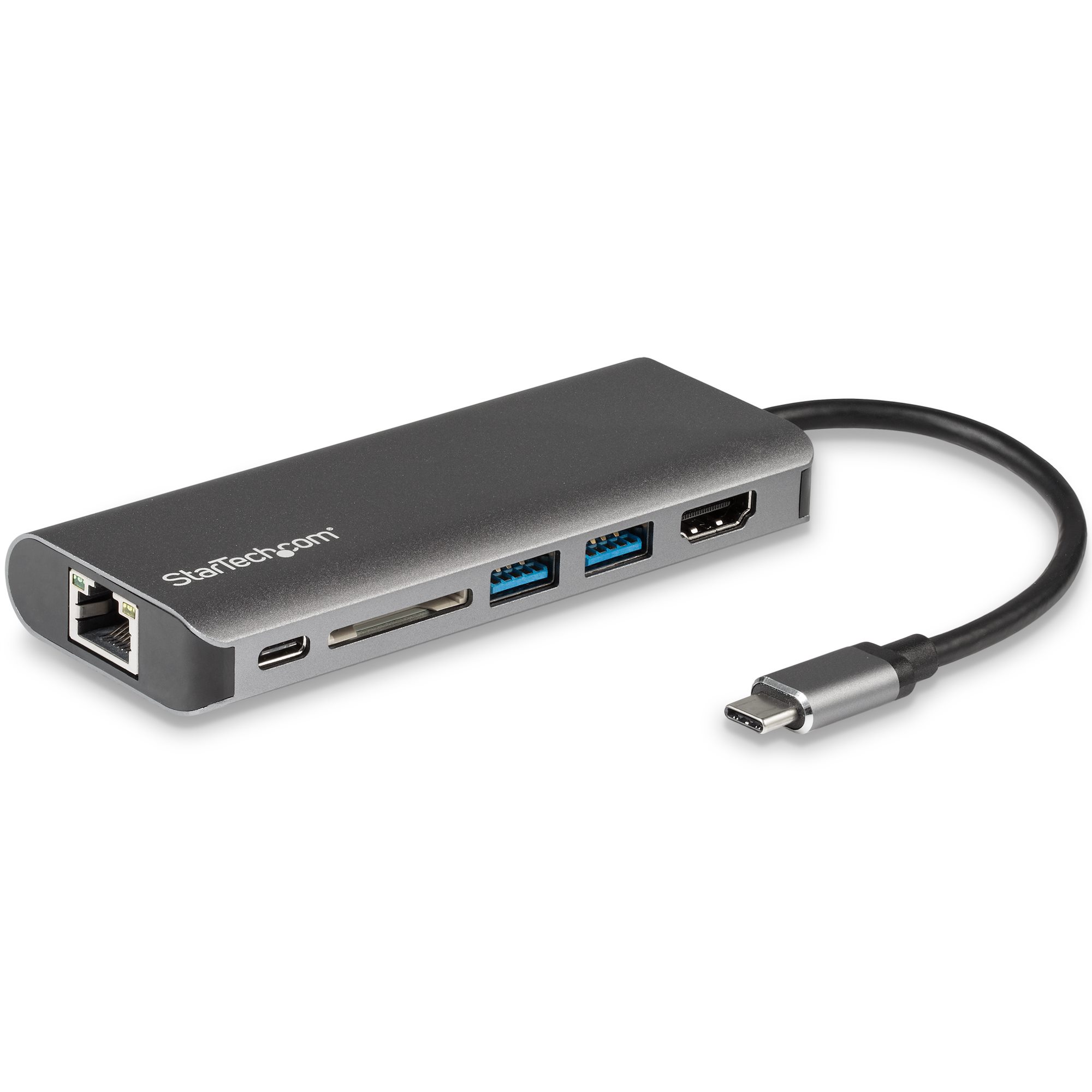 USB C Multiport Adapter, Portable USB-C Dock to 4K HDMI, 2-pt USB 3.0 Hub,  SD/SDHC, GbE, 60W PD Pass-Through - USB Type-C/Thunderbolt 3 - REPLACED BY 