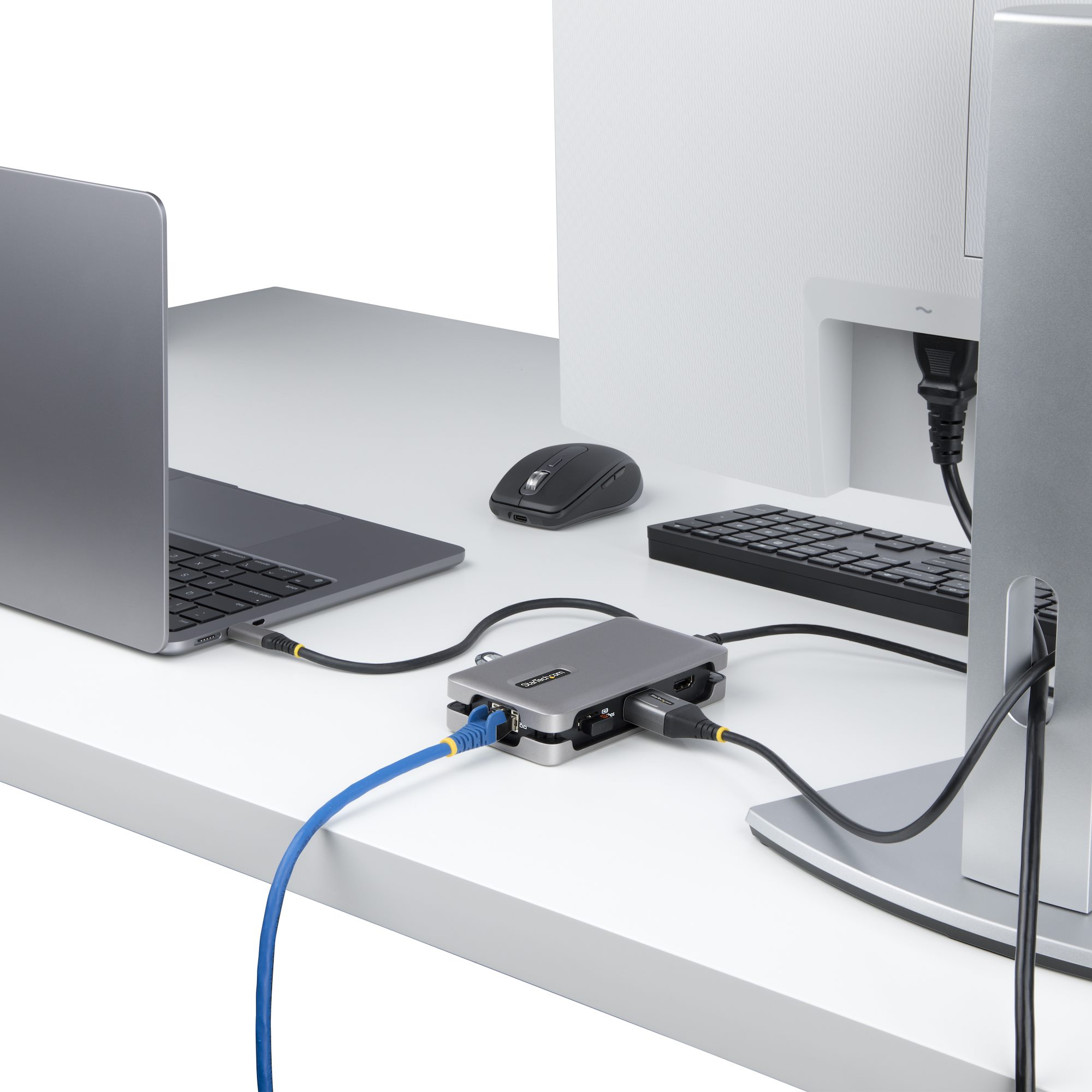 USB-C Multiport Adapter - 4K 60Hz HDMI/DP - 3-Port USB Hub - 100W Power Delivery Pass-Through - GbE USB-C Multiport Adapter - 4K 60Hz HDMI/DP - 3-Port USB Hub - 100W Power Delivery Pass-Through - GbE