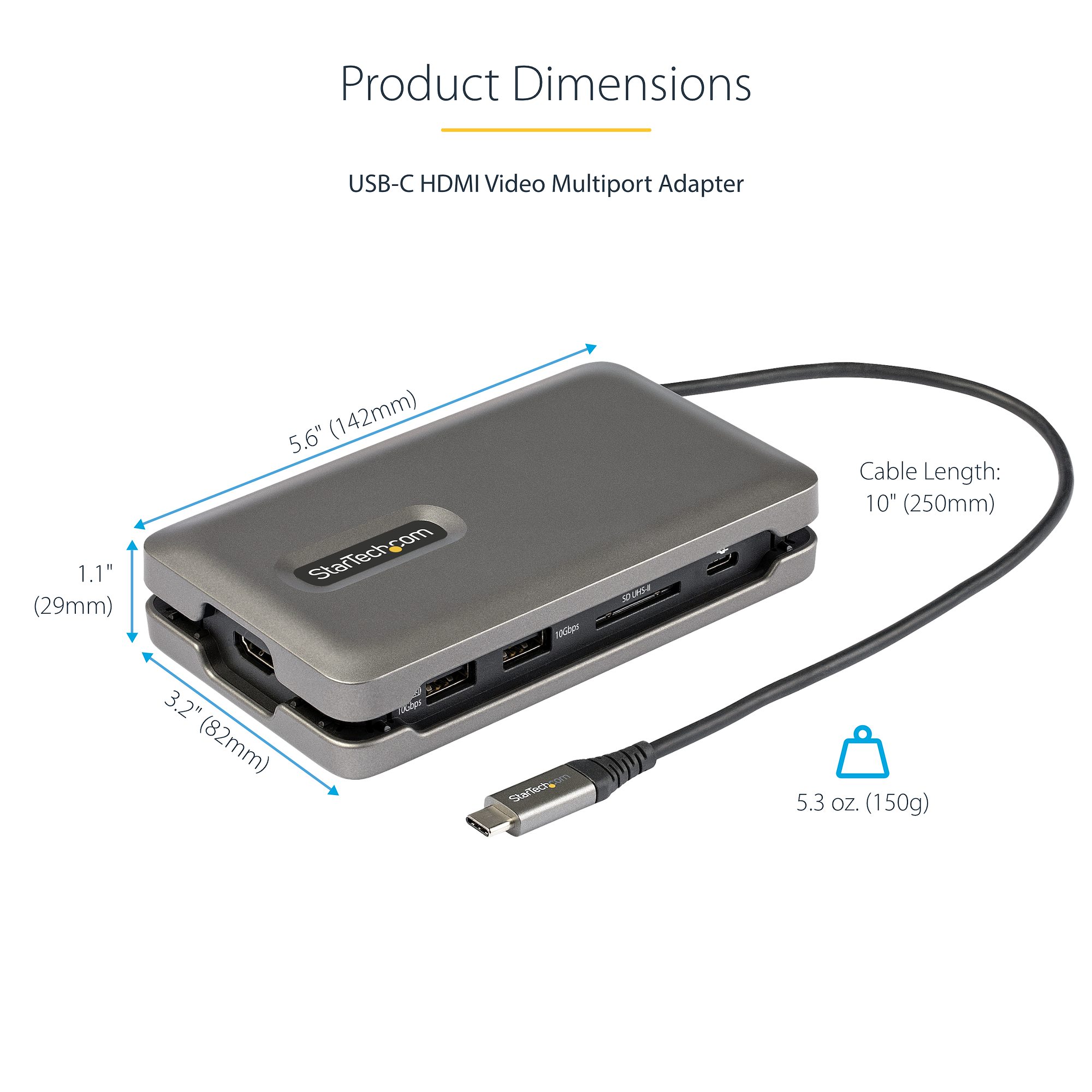 StarTech USB-C Multiport Adapter store DKT30CSDHPD