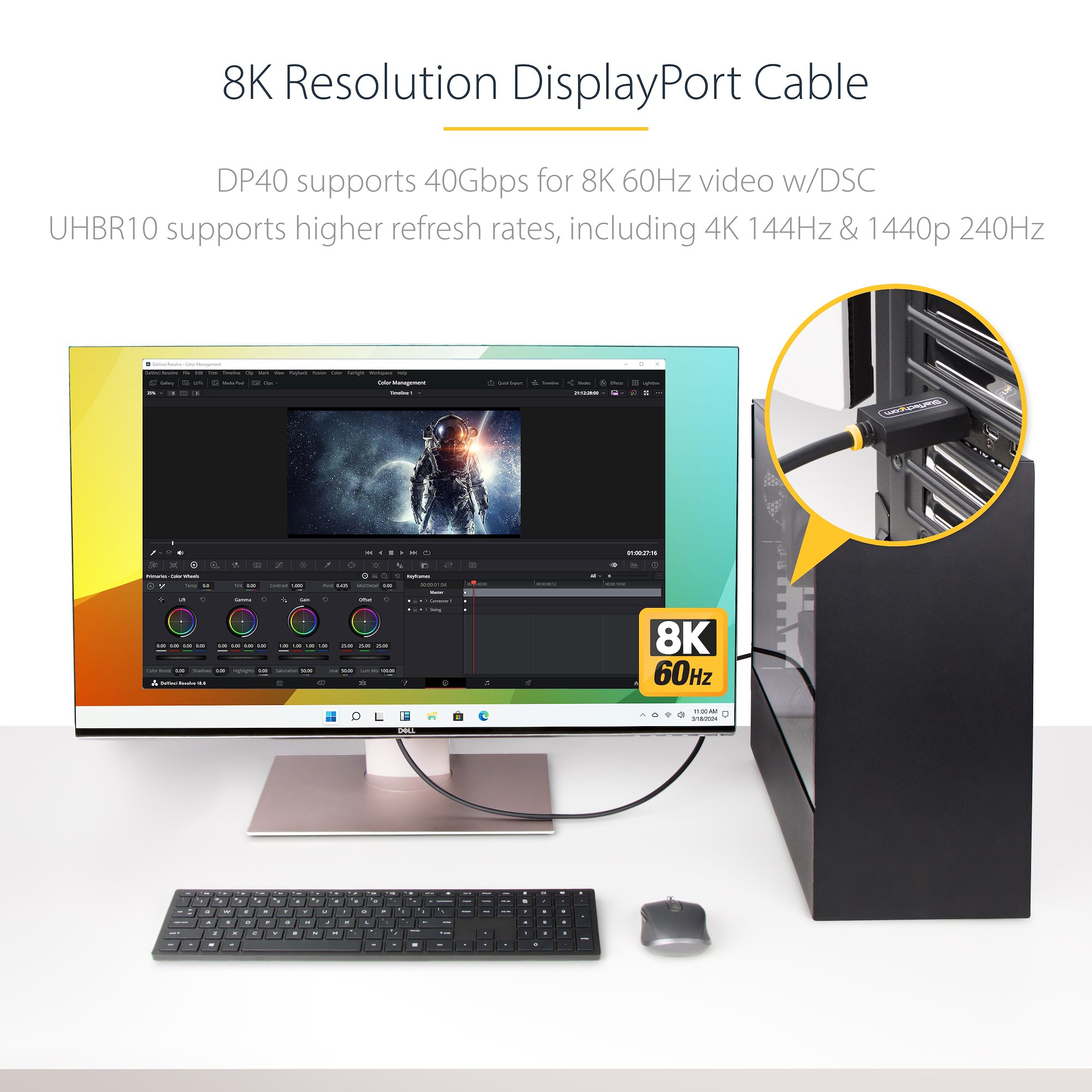 Facilitate higher refresh rates and 8K 60Hz video on UHBR10