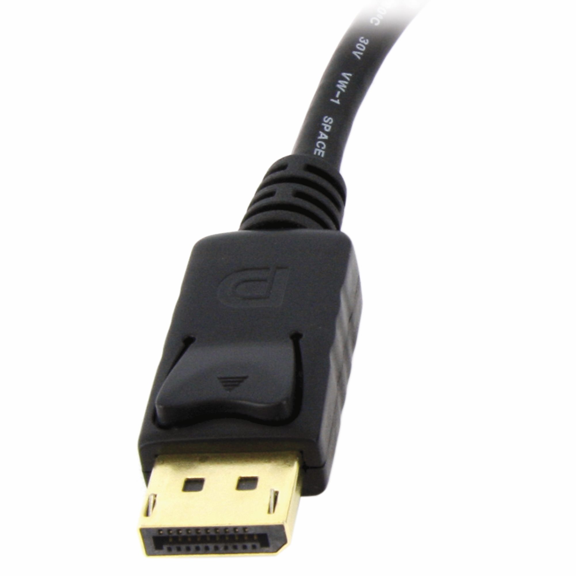 DisplayPort - DVI変換アダプタ／1080p／DP 1.2 - DVI-D コンバータ／抜け防止機構付きディスプレイポートコネクタ