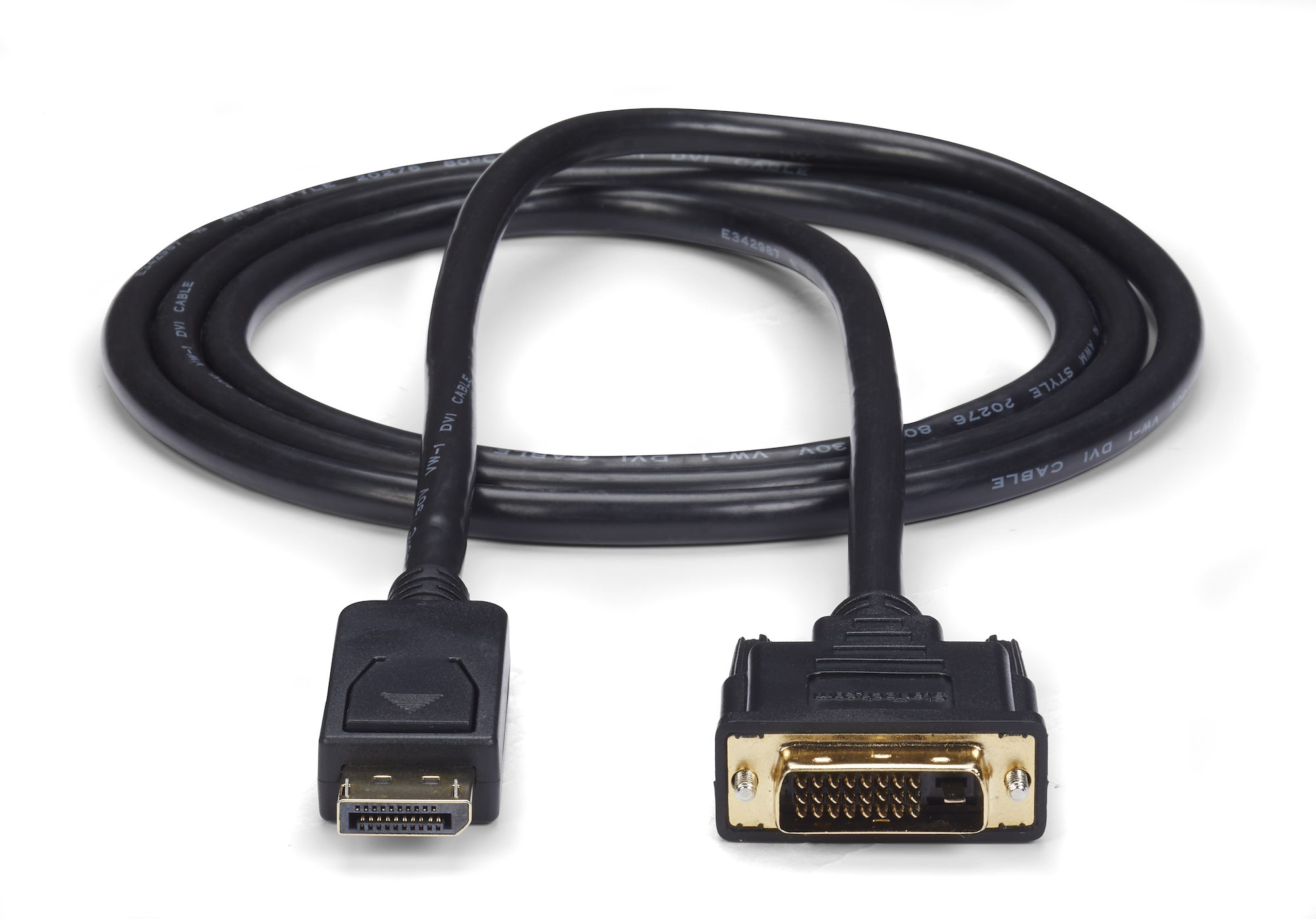 DisplayPort 1.2 - DVI変換ケーブル／1.8m／1920x1200（1080p