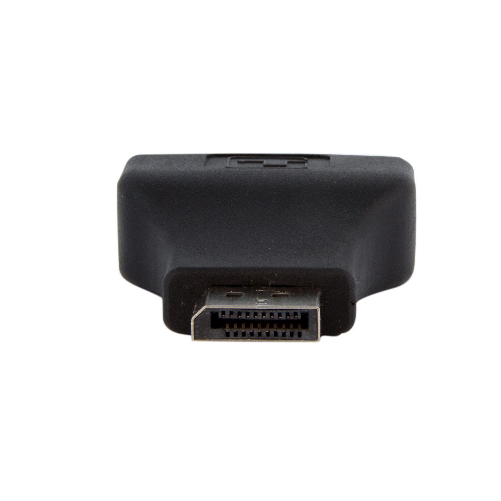DisplayPort - DVI変換アダプタ／コンパクト／1080p／DP - DVI-D コンバータ／抜け防止機構付きディスプレイポートコネクタ