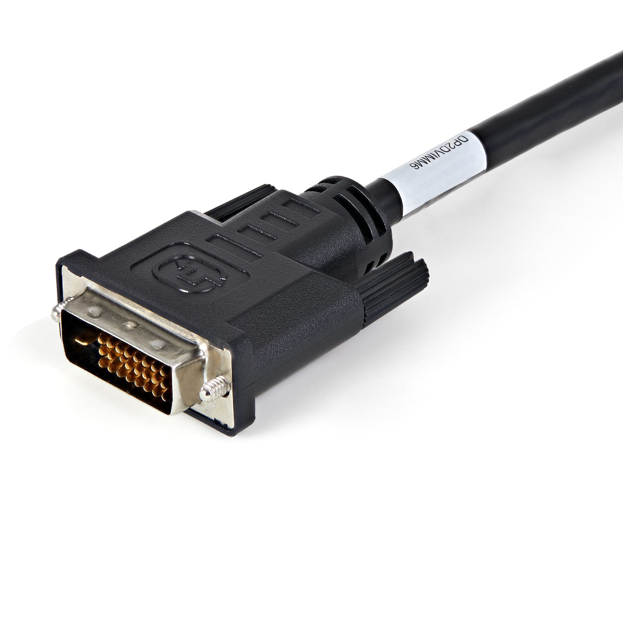 DisplayPort 1.2 -DVI変換ケーブル／1.8m／1920x1200（1080p）／パッシブ／DVI - D  シングルリンク／抜け防止機構付／ブラック／DP - DVI モニター 変換コネクター／ディスプレイポート コンバーター