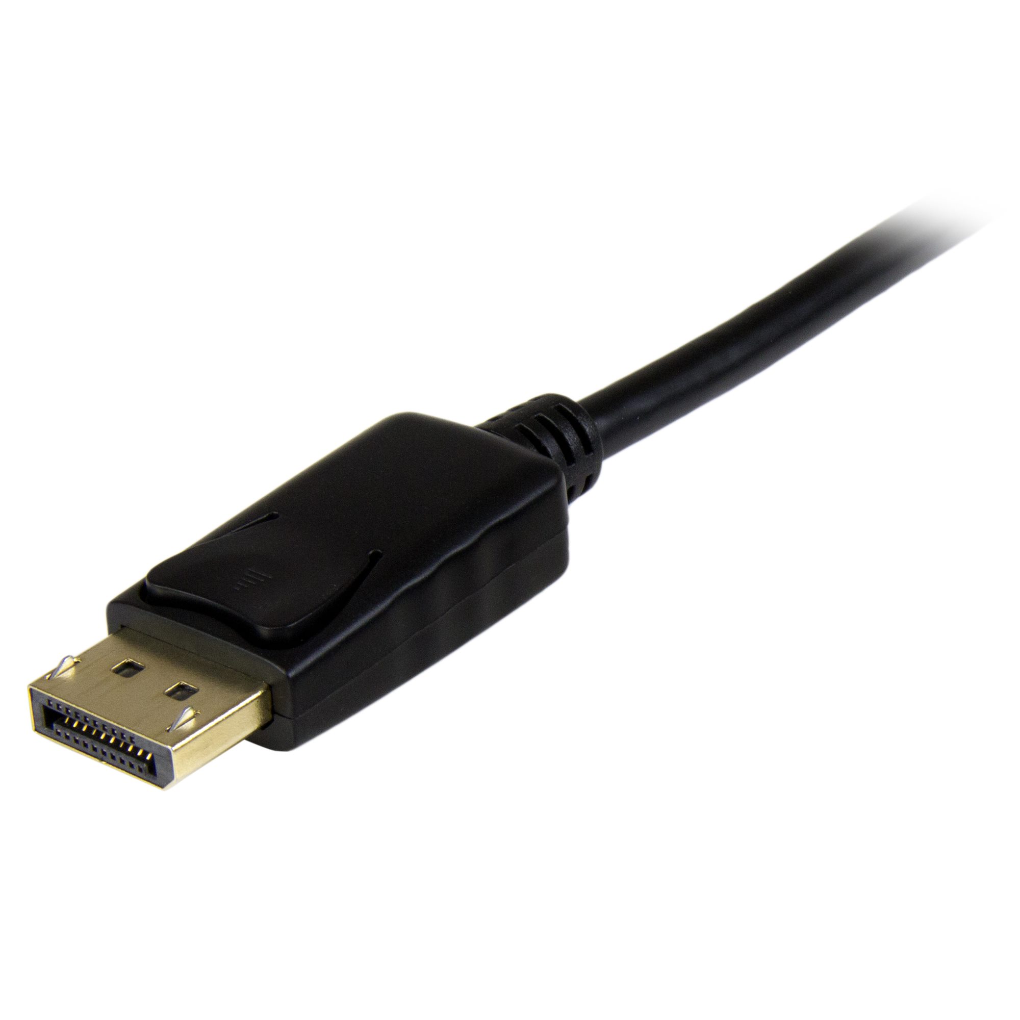 DisplayPort - HDMI 変換アダプタケーブル／3m／DP 1.2 - HDMI ビデオ変換／4K30Hz／ディスプレイポート -  HDMI 変換コード／DP - HDMI パッシブケーブル／ラッチつきDPコネクタ