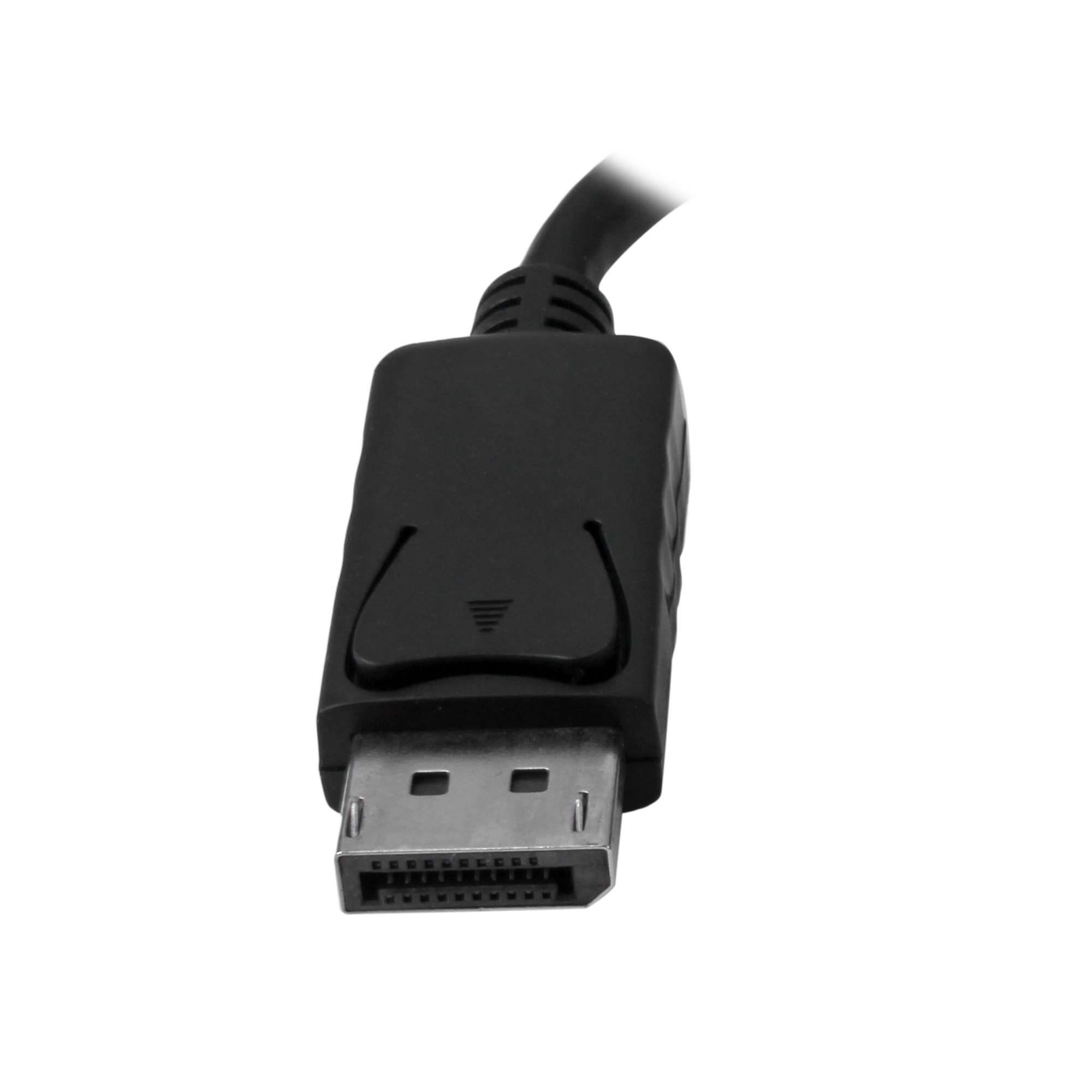 DisplayPort 1.2 - HDMI 1.4/VGA  変換アダプター／1920x1200（1080p）／アクティブ／抜け防止機構付／15cmケーブル／ブラック／2-in-1 DPモニター  変換コネクター／ディスプレイポート コンバーター