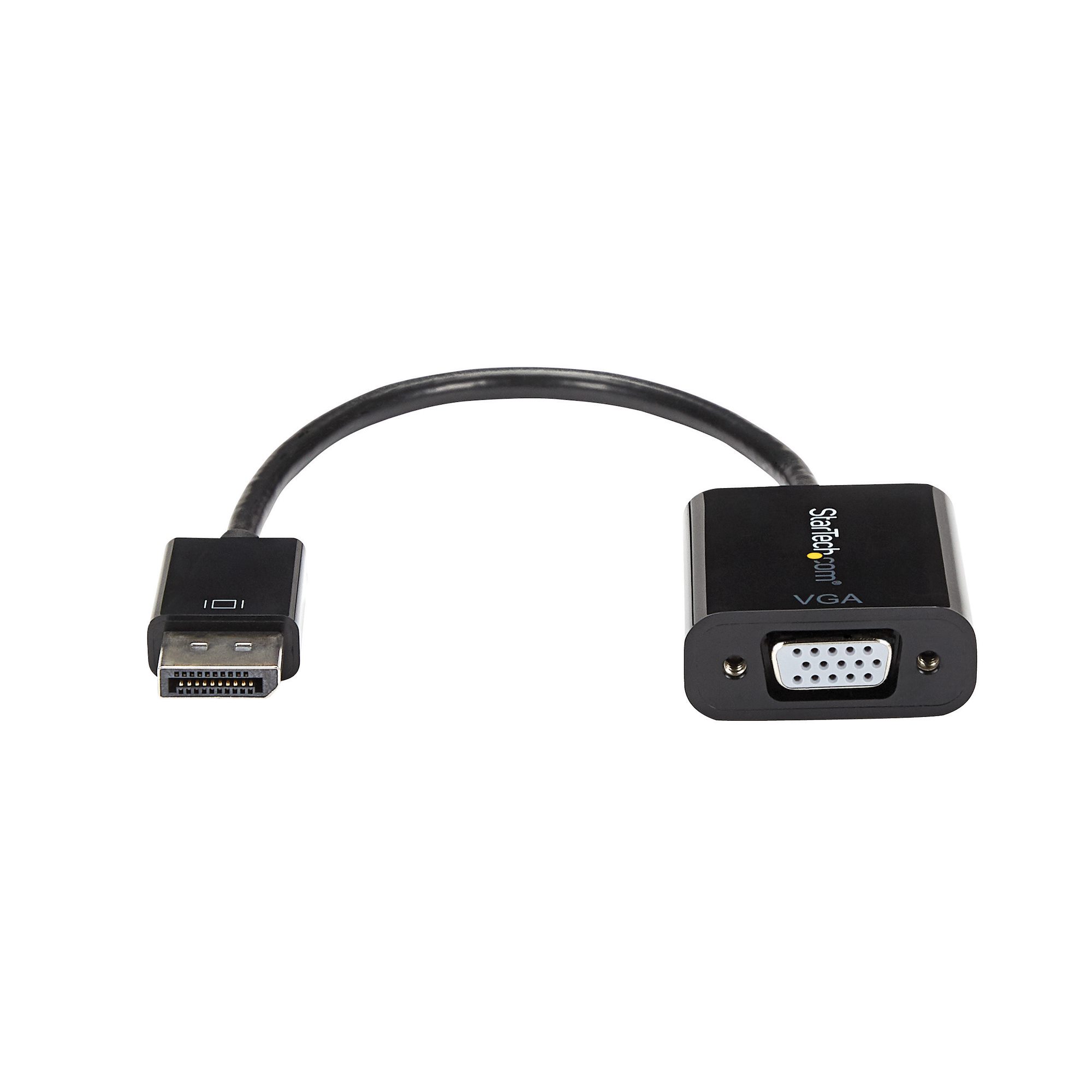 Negro Adaptador conversor de vídeo DisplayPort a VGA StarTech DP2VGA3 1.2 m 