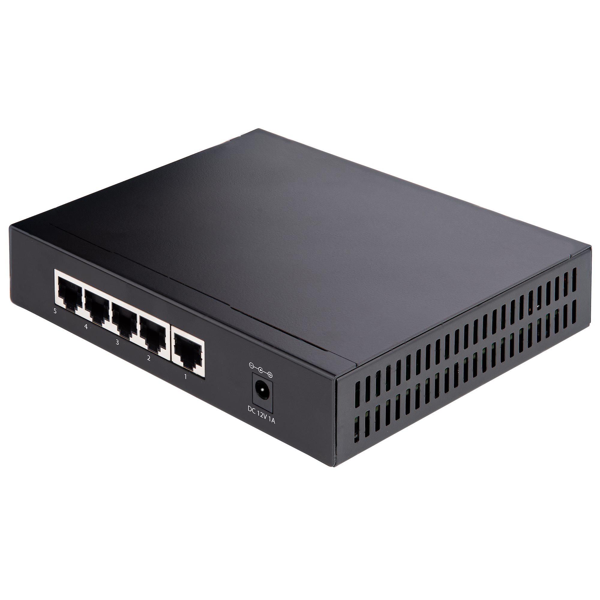 Metal Case 10/100Mbps 5 Port Mini Fast Ethernet Switch Switcher Desktop NEW USA 